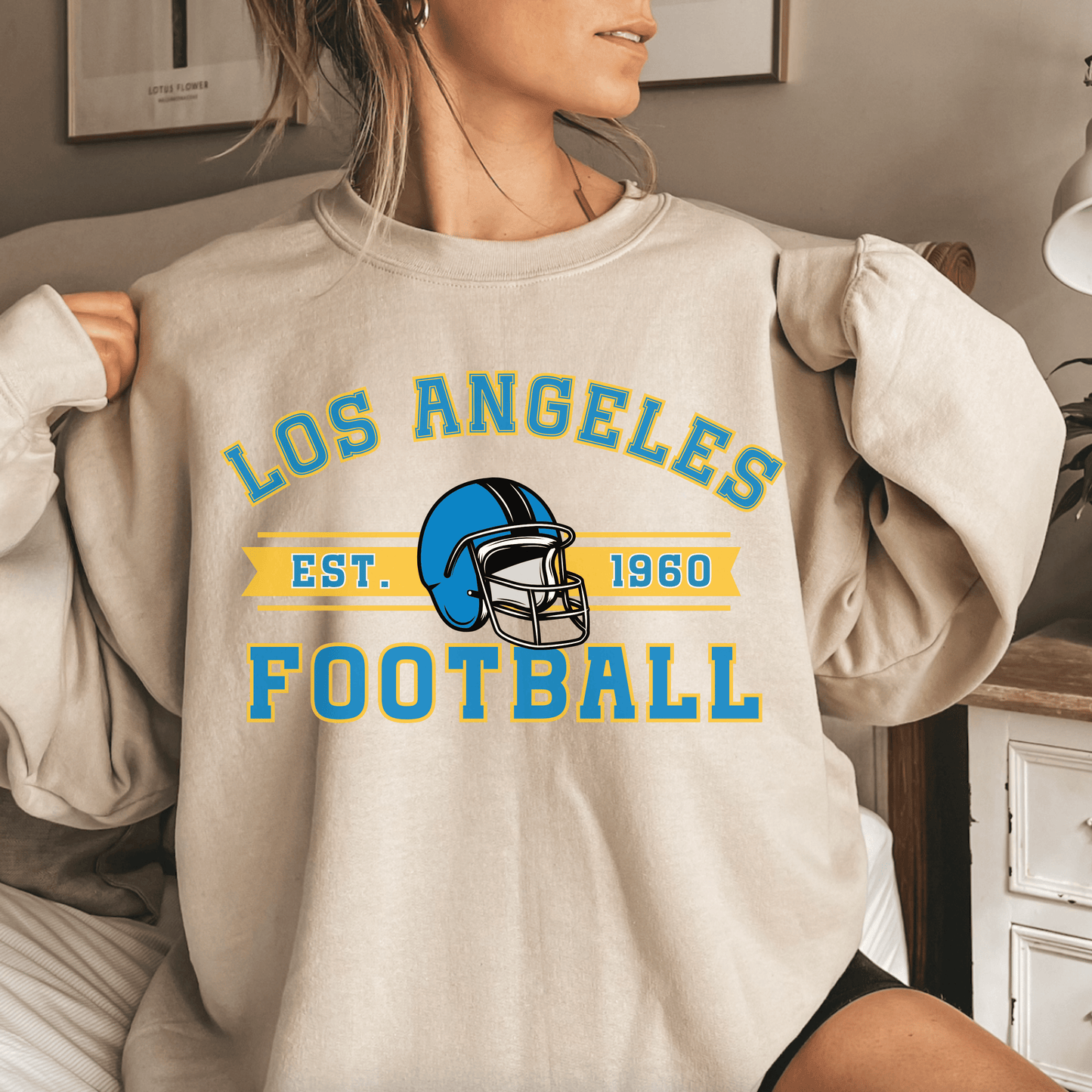 Los Angeles Football Sweatshirt - Happy Place Studio