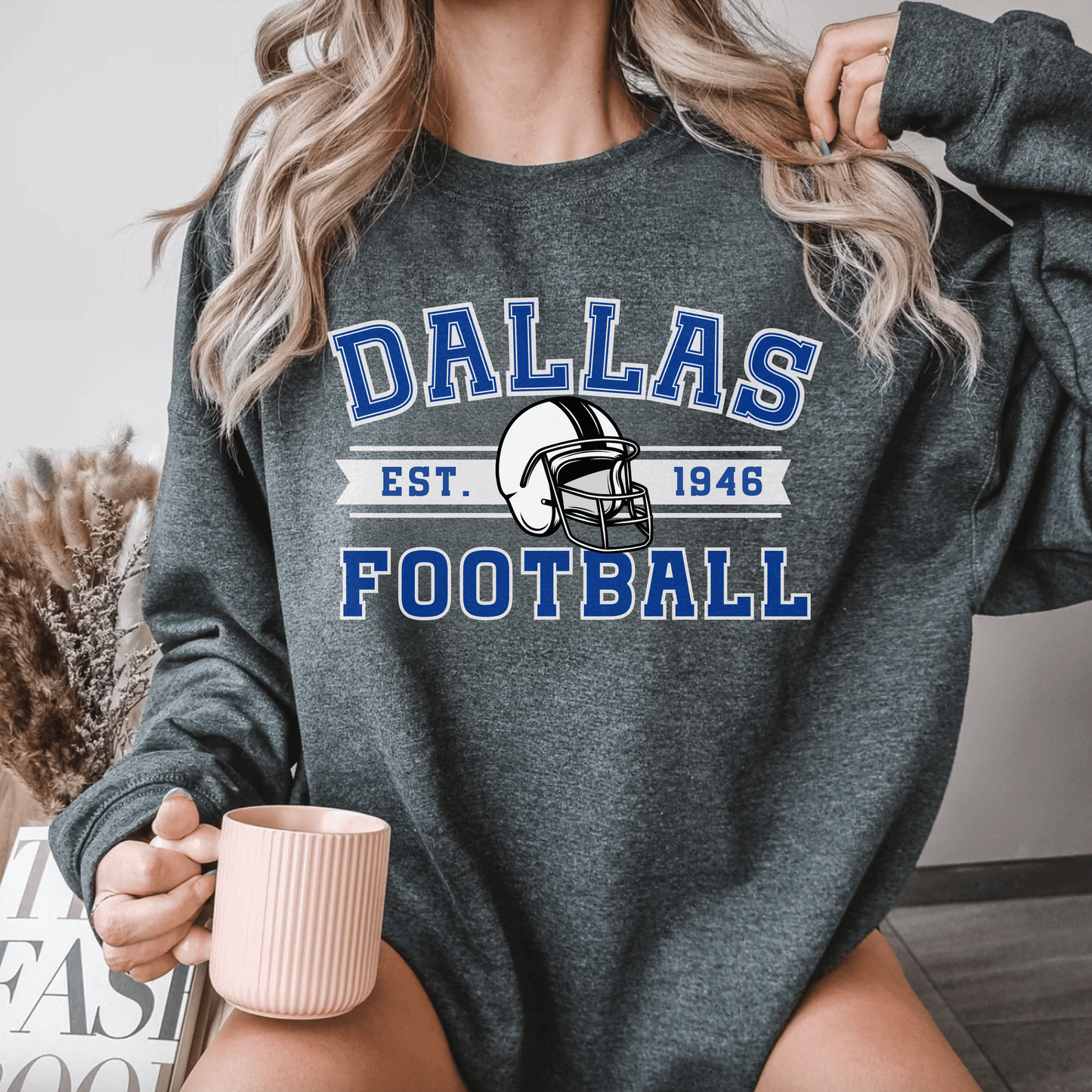 Dallas Football Sweatshirt - Happy Place Studio