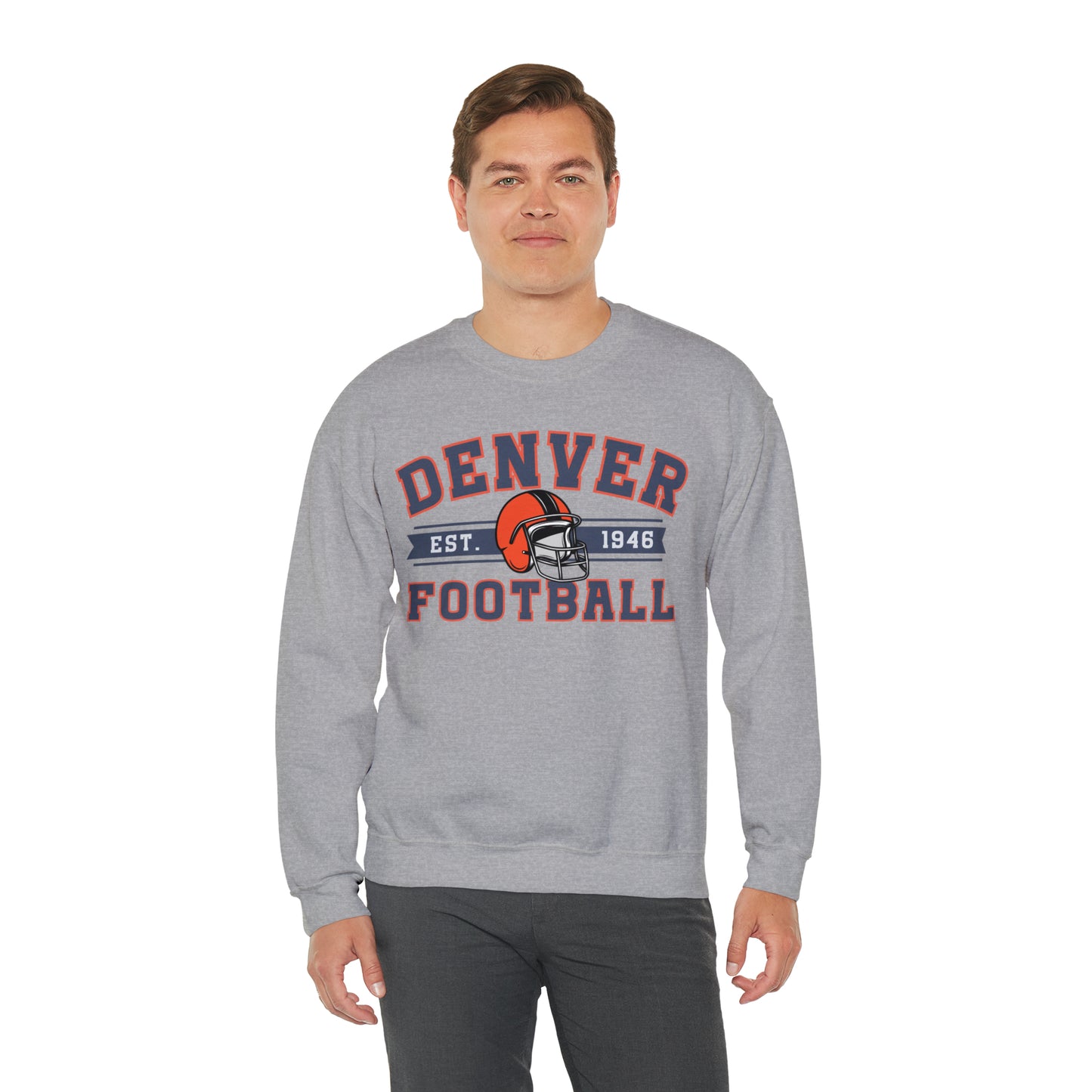 Vintage Denver Football Sweatshirt - Happy Place Studio