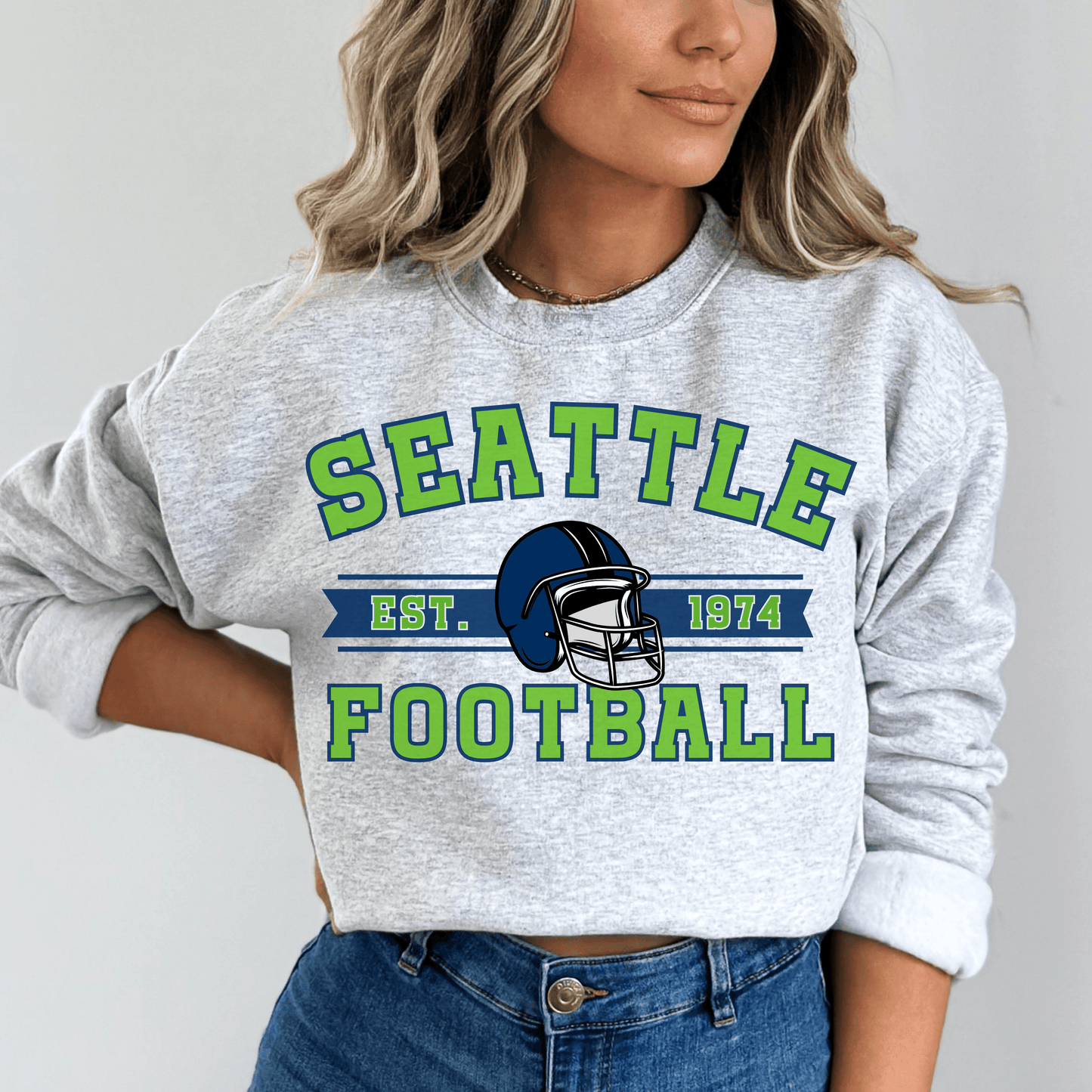 Seattle Football Crewneck - Happy Place Studio