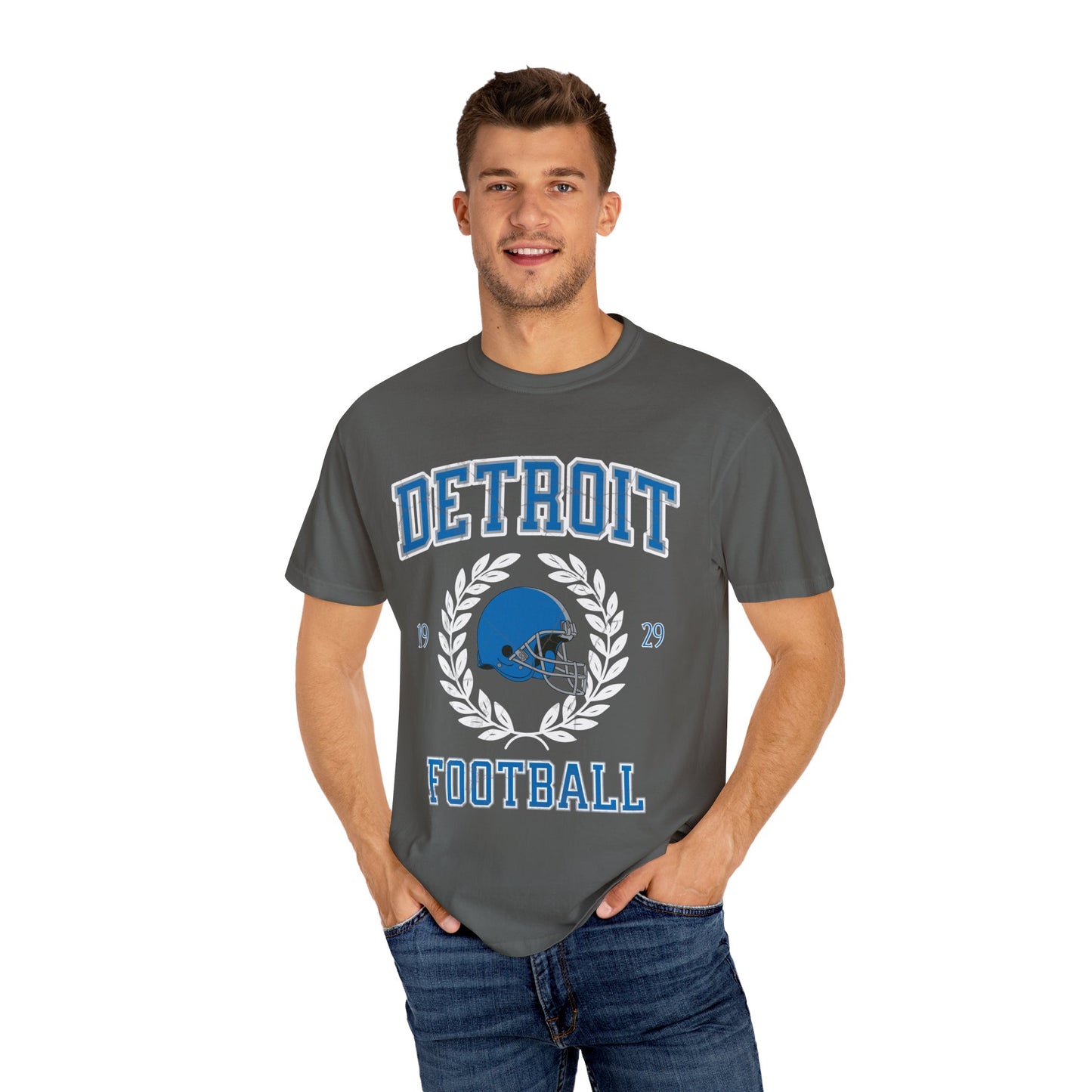 Comfort Colors Detroit Football Shirt