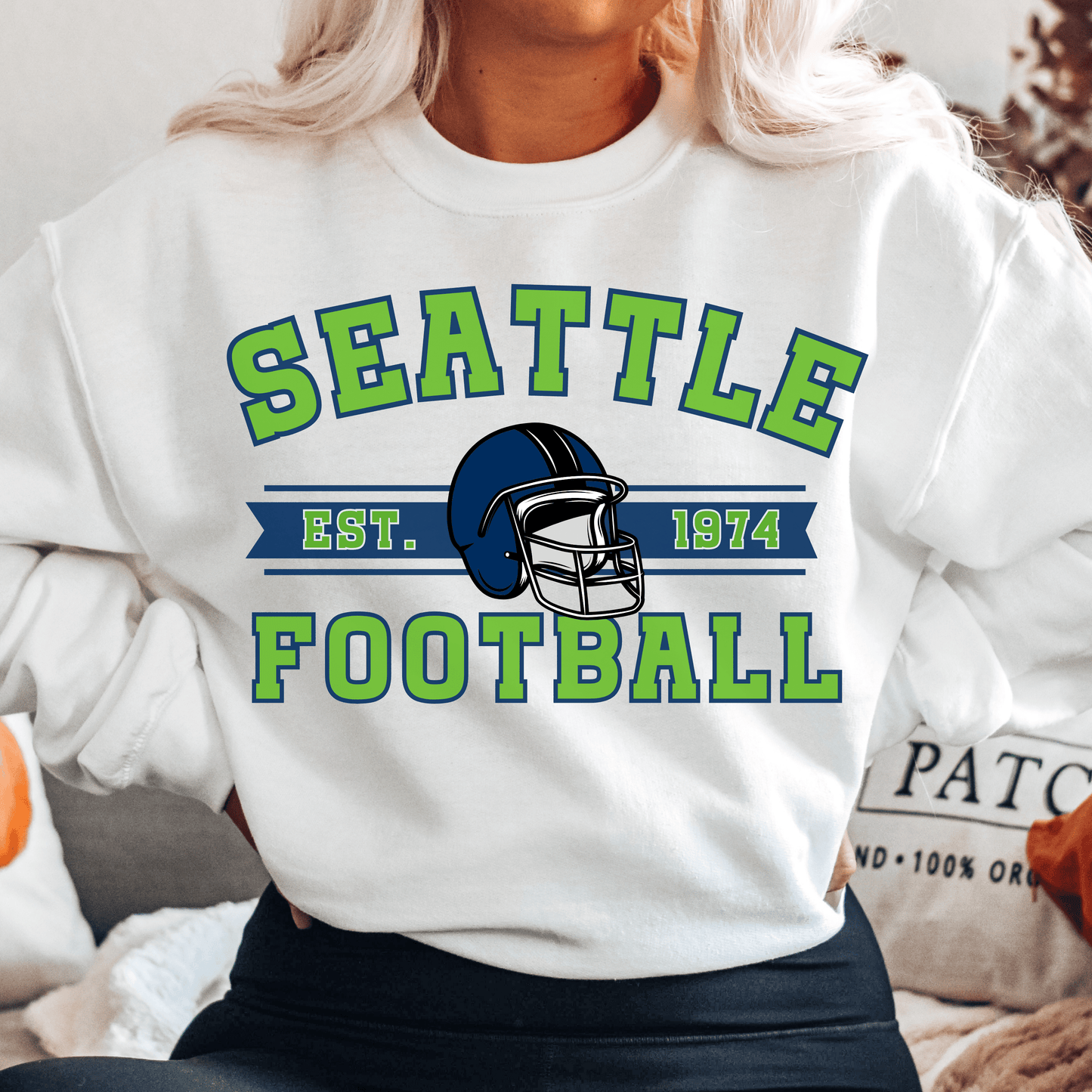 Seattle Football Crewneck - Happy Place Studio