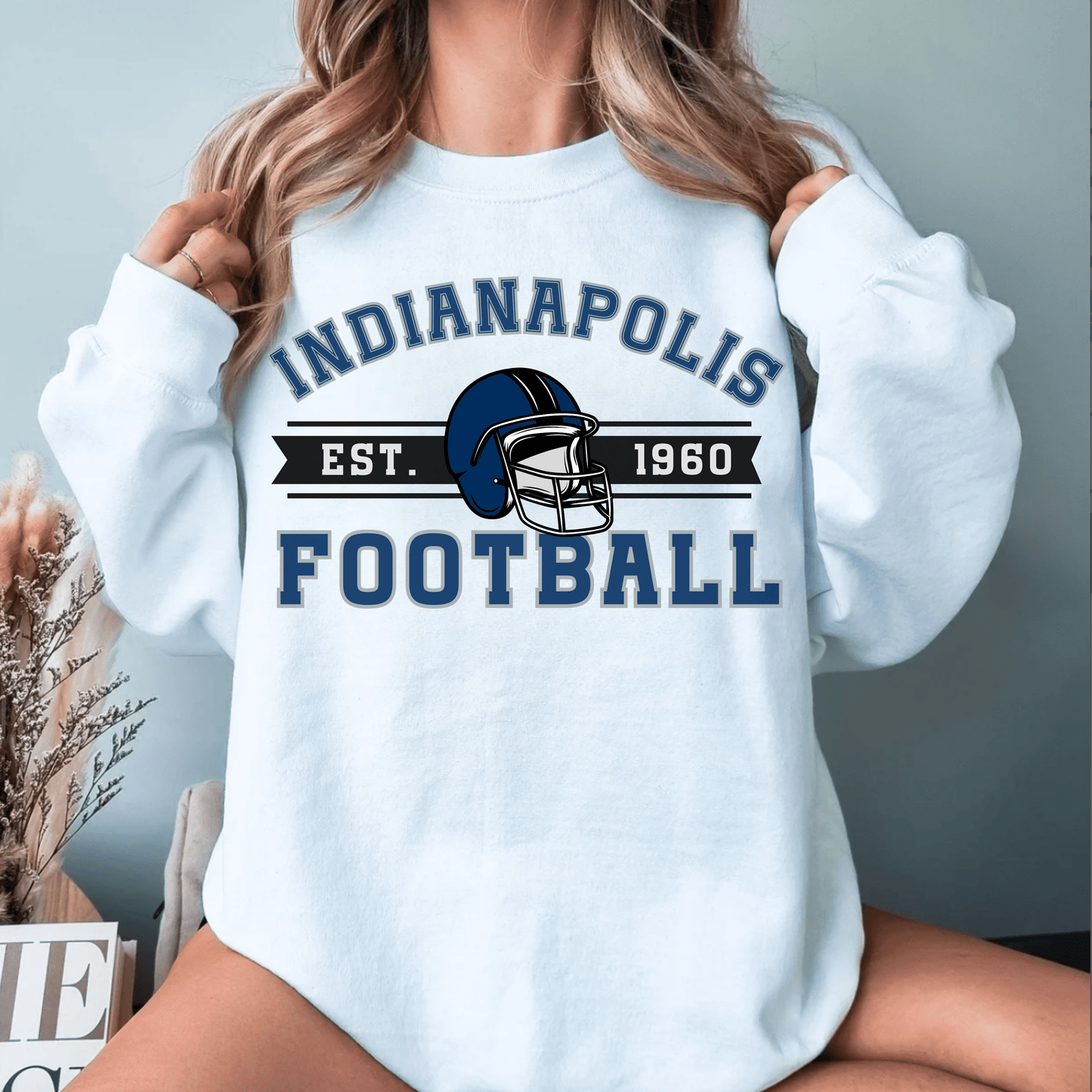 Indianapolis Football Sweatshirt - Happy Place Studio