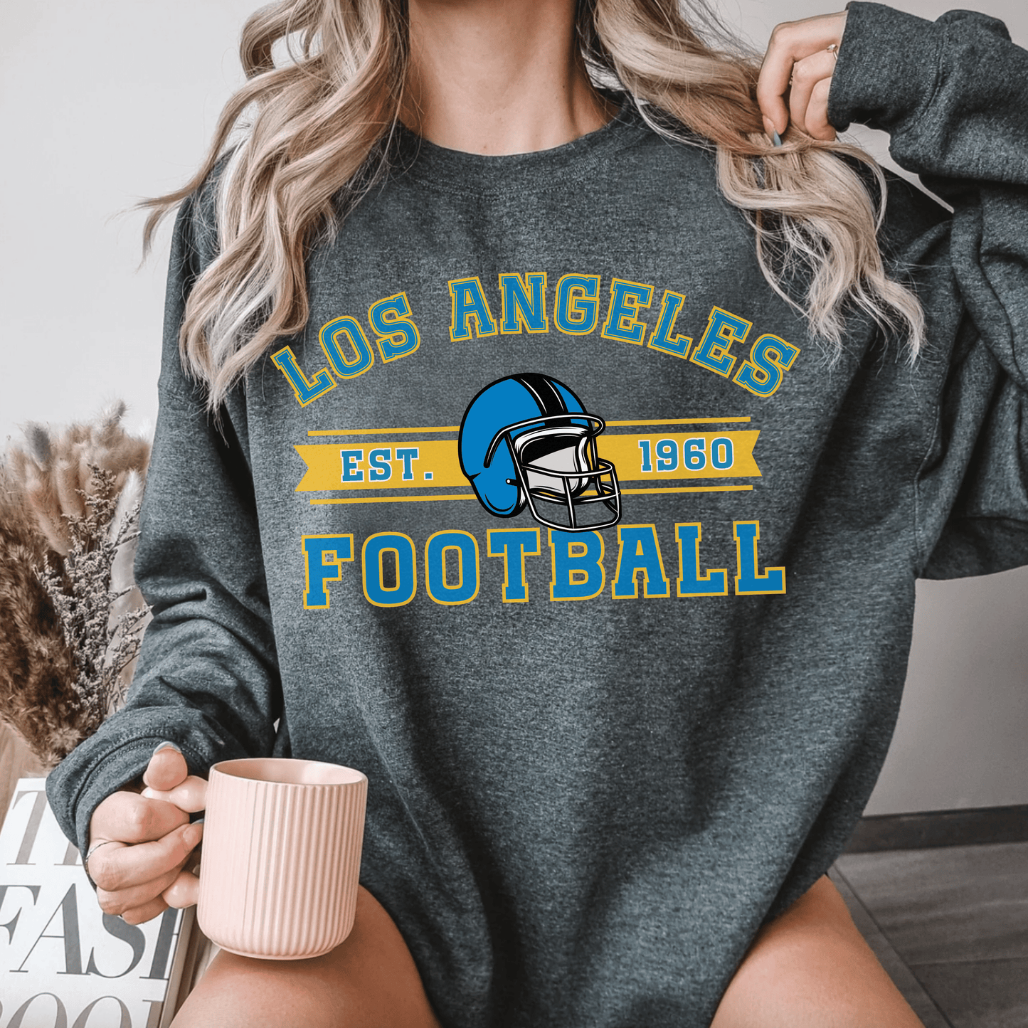 Los Angeles Football Sweatshirt - Happy Place Studio