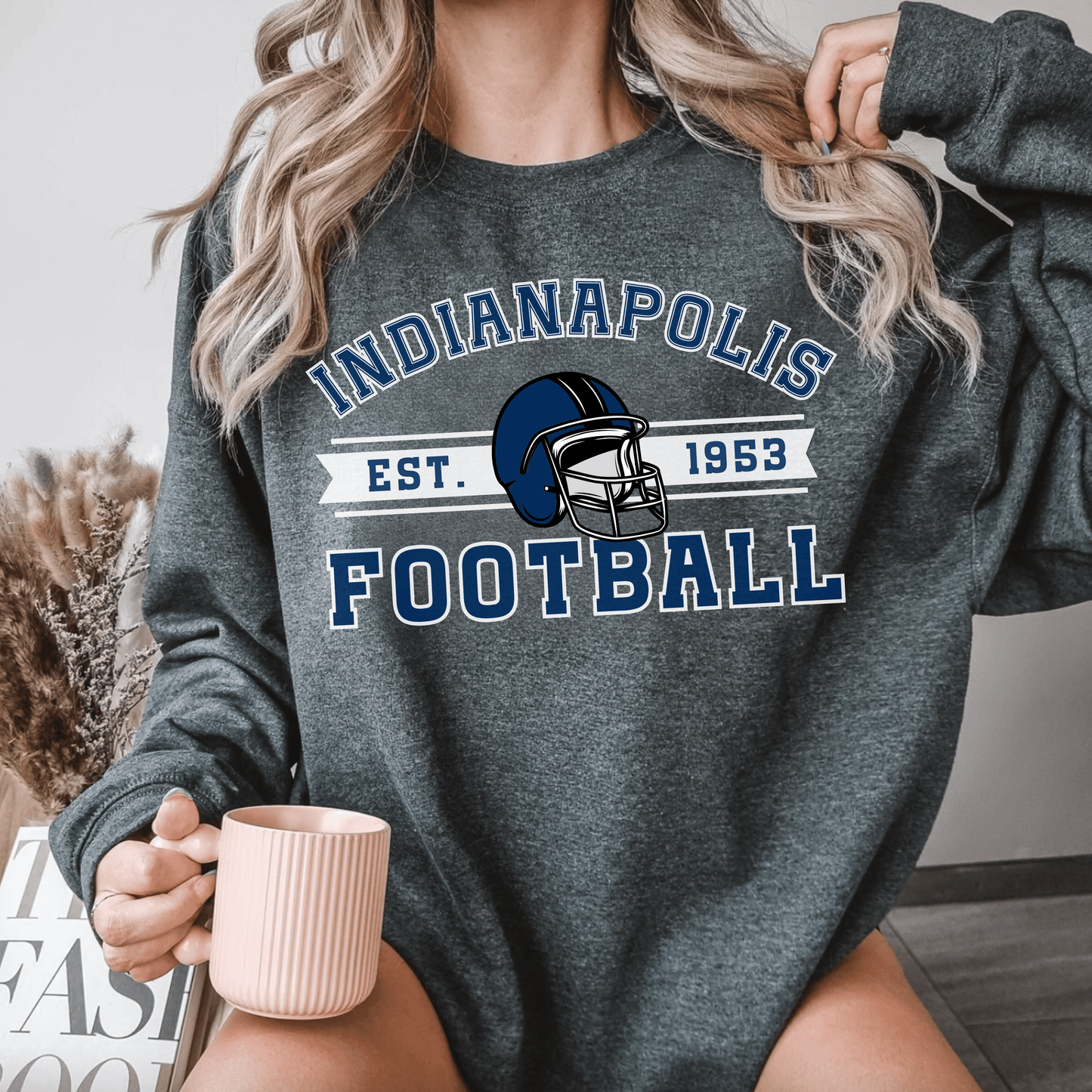 Indianapolis Football Sweatshirt - Happy Place Studio