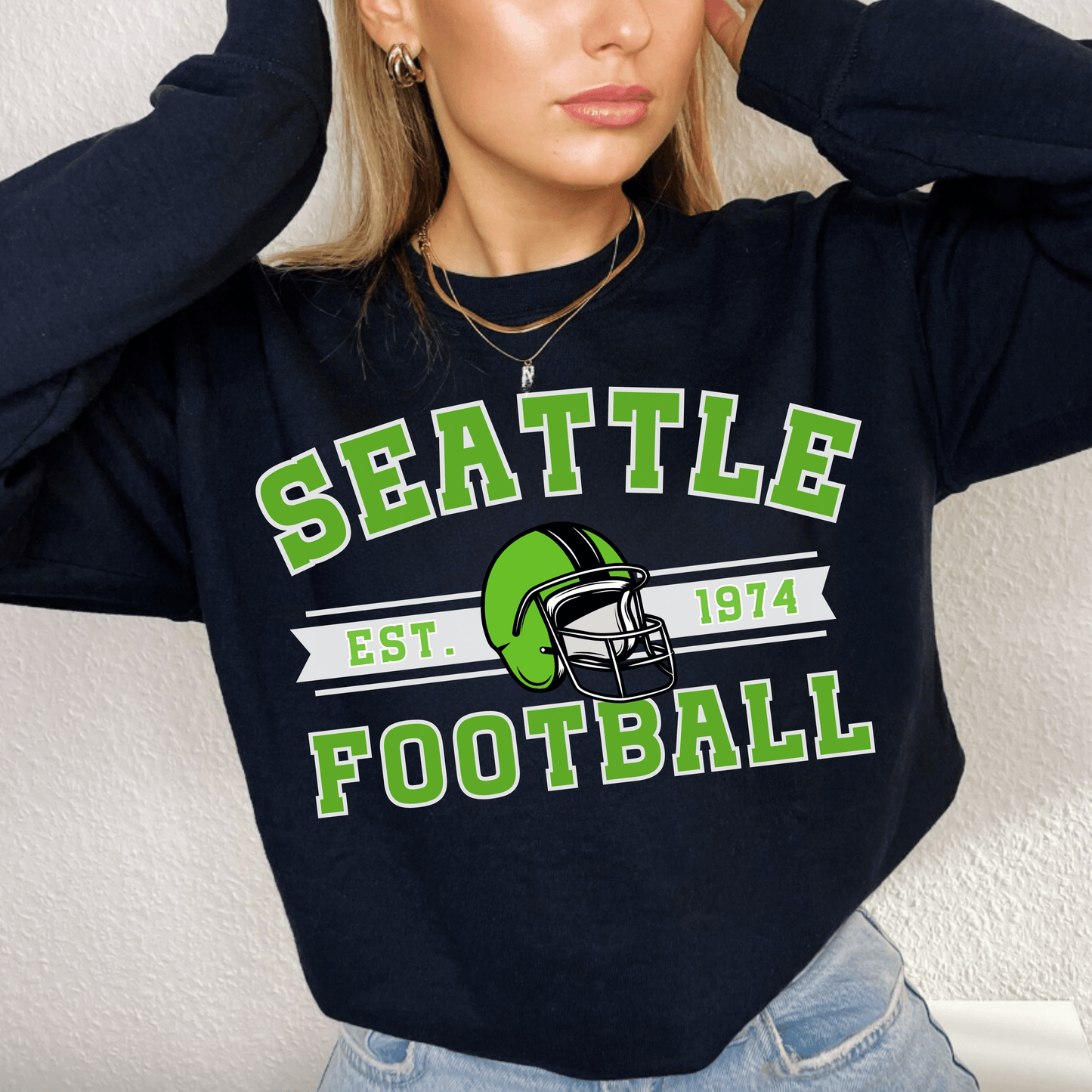 Seattle Football Crewneck - Happy Place Studio