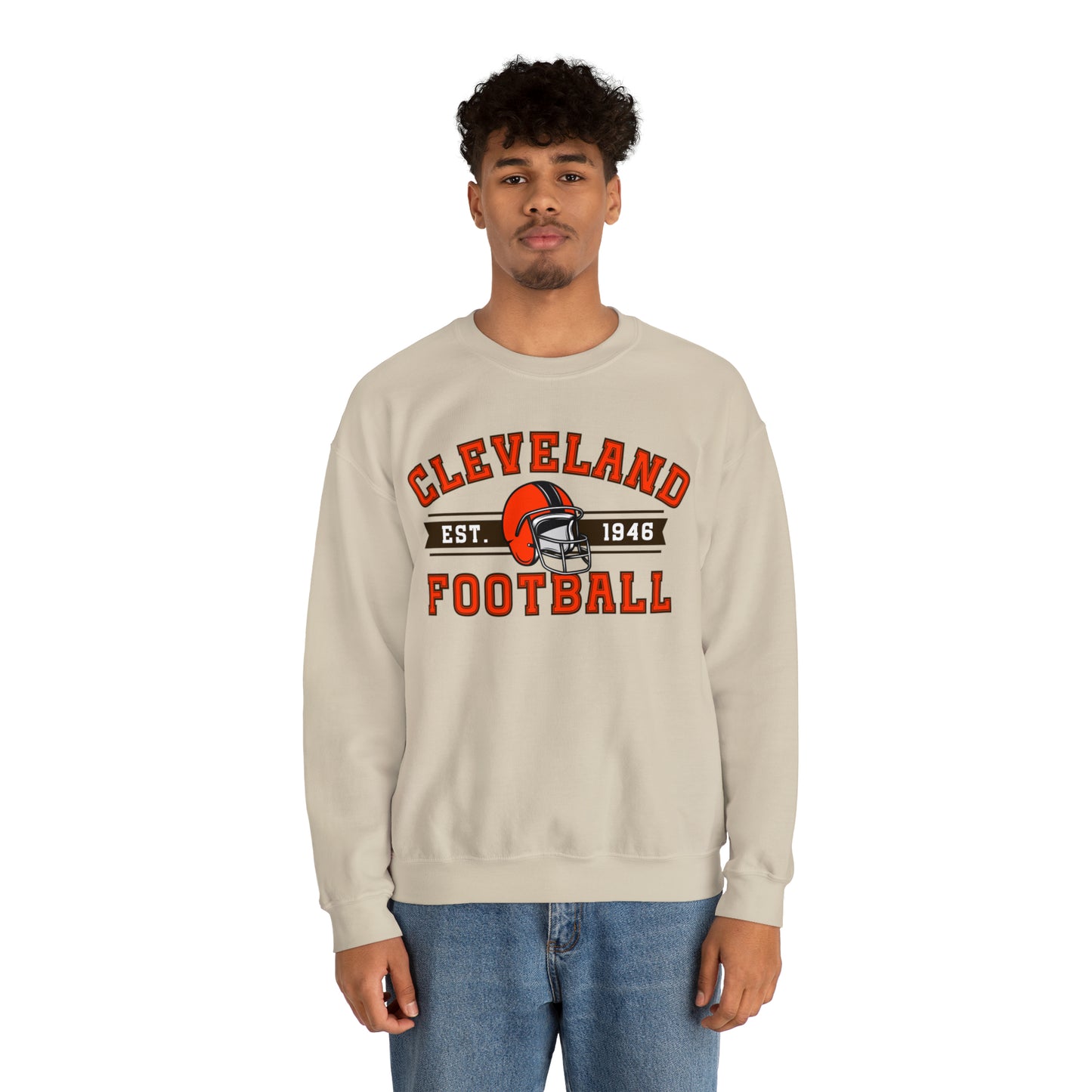 Cleveland Football Sweatshirt - Happy Place Studio