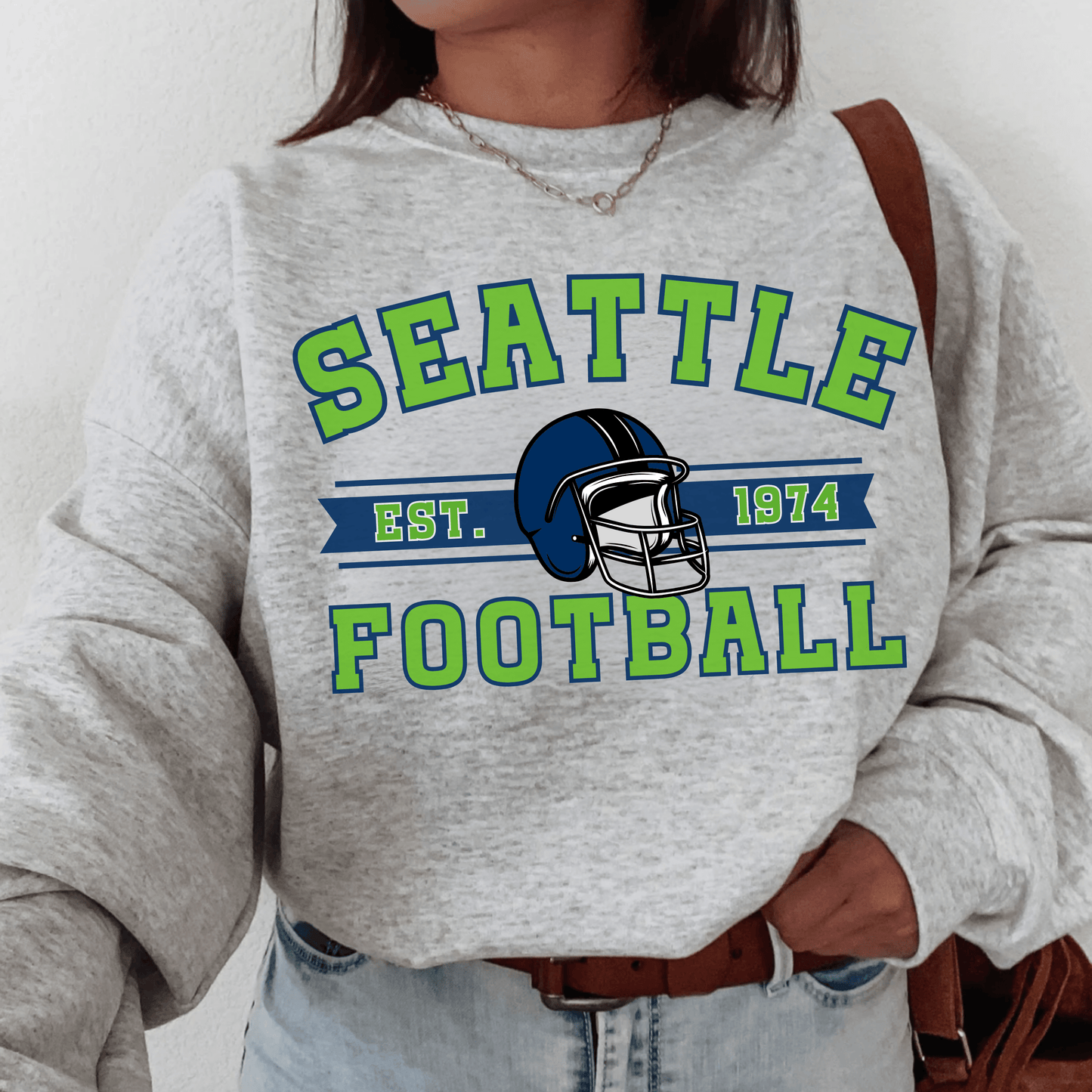 Seattle Football Crewneck - Happy Place Studio