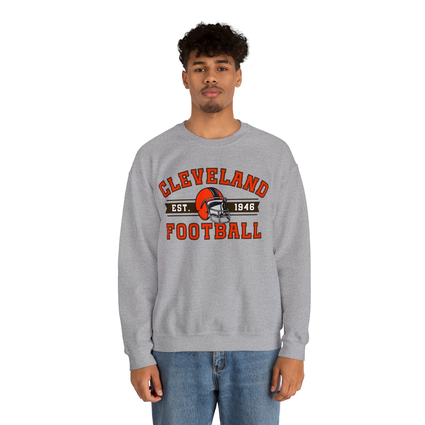 Cleveland Football Sweatshirt - Happy Place Studio