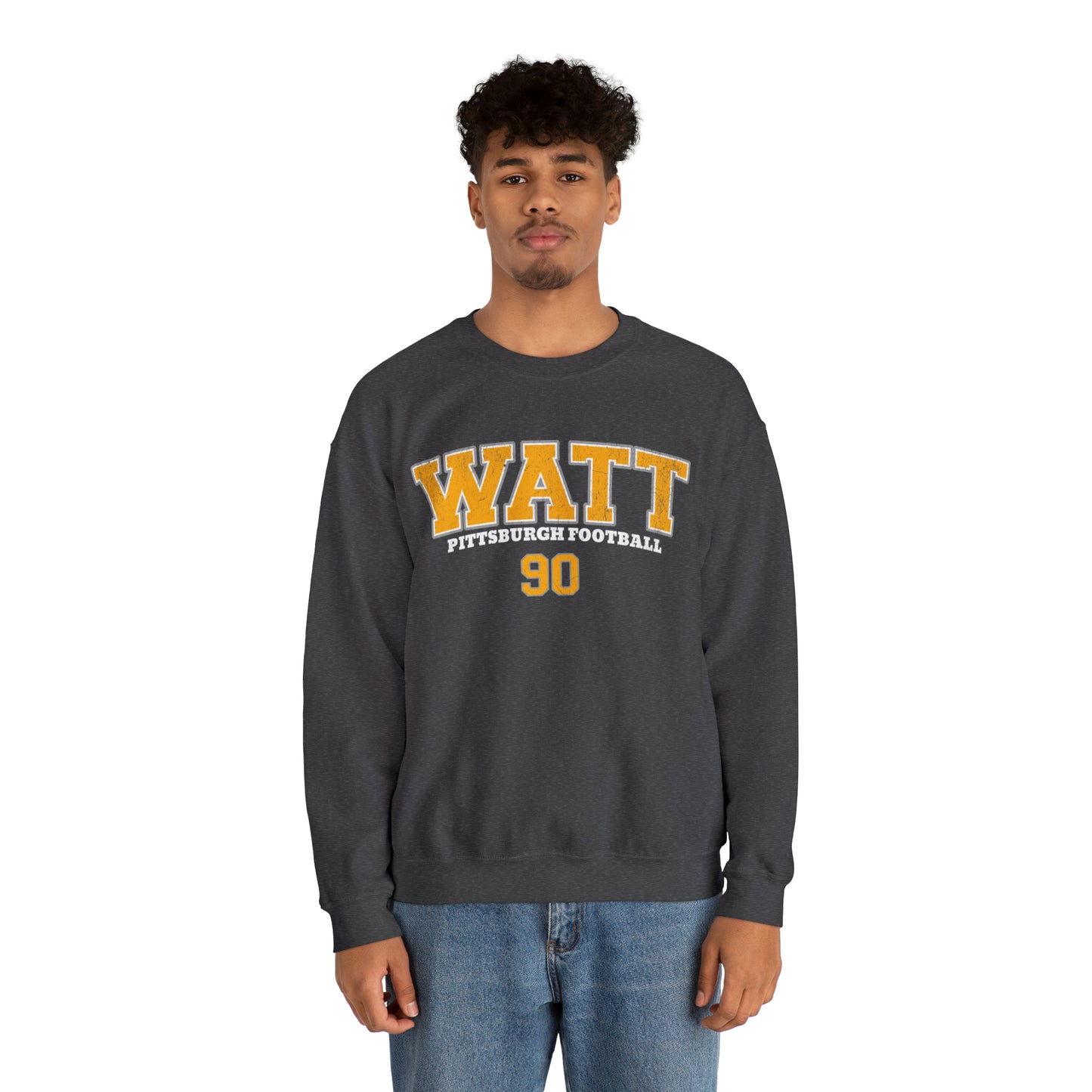 JJ Watt Pittsburgh Football Sweatshirt, JJ Watt Shirt, Pittsburgh Crewneck, Pittsburgh Sweatshirt, Pittsburgh Football Sweater - Happy Place Studio