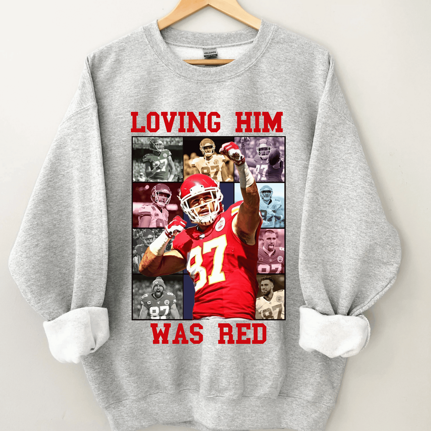 Travis Kelce Loving Him Sweatshirt - Happy Place Studio