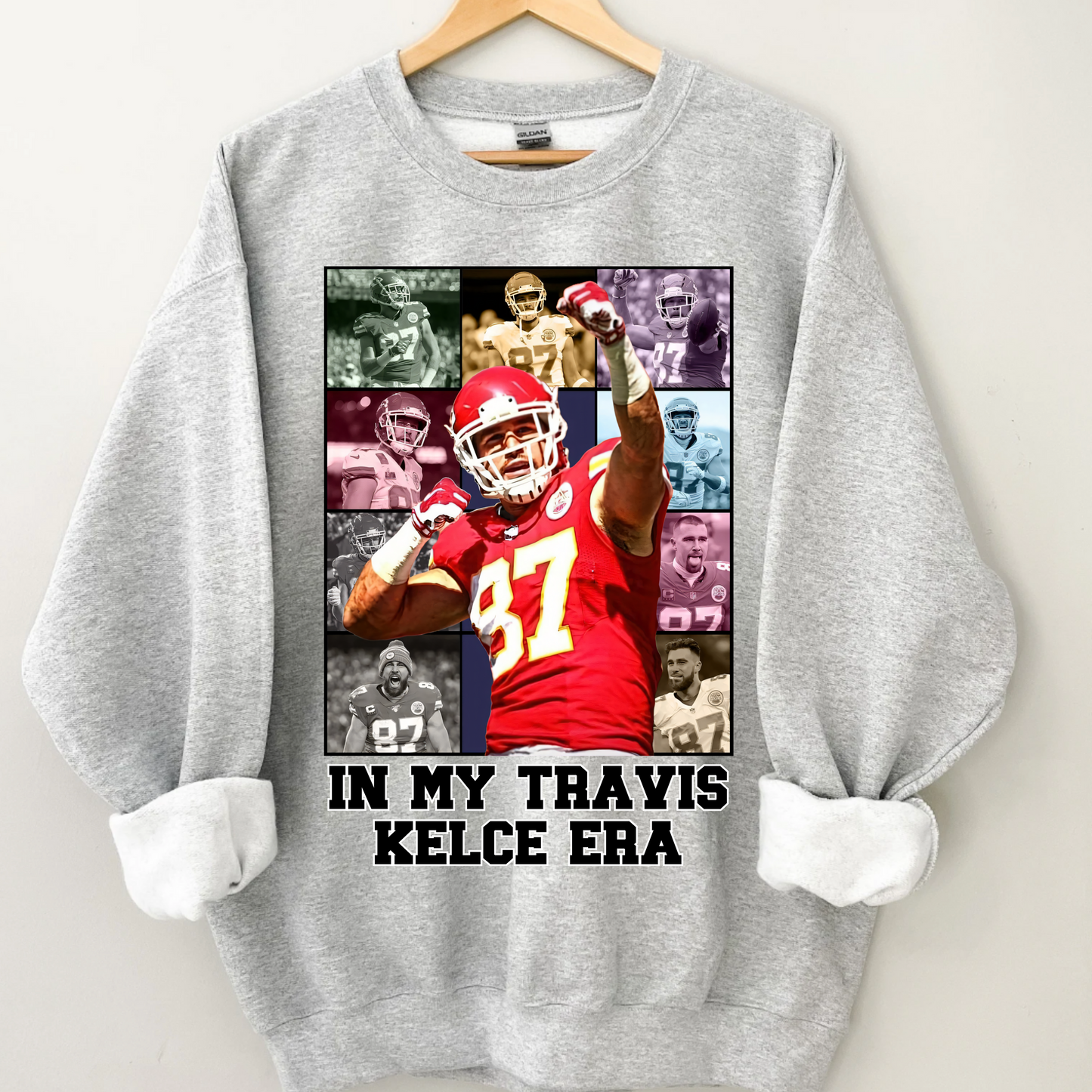 Travis Kelce Era Collage Sweatshirt - Happy Place Studio