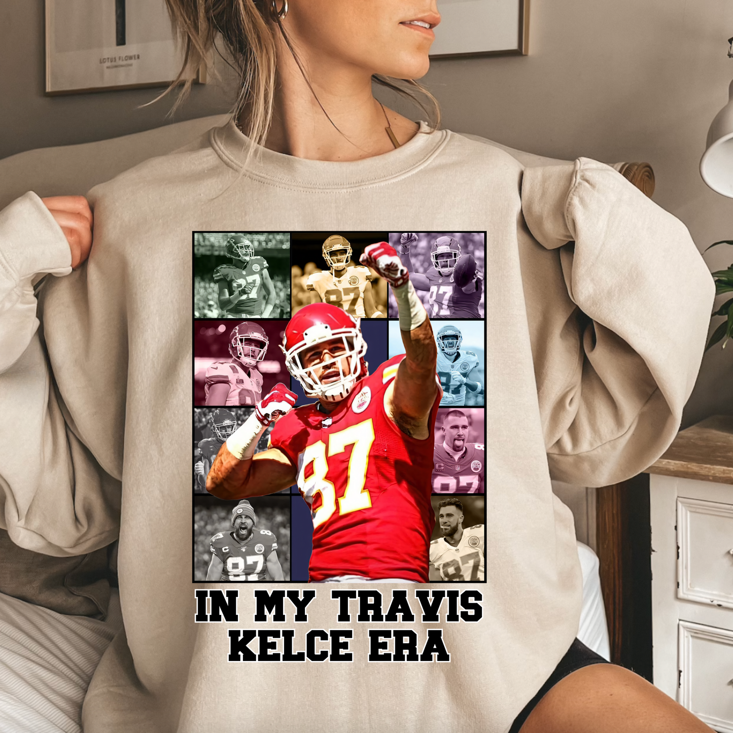 Travis Kelce Era Collage Sweatshirt - Happy Place Studio