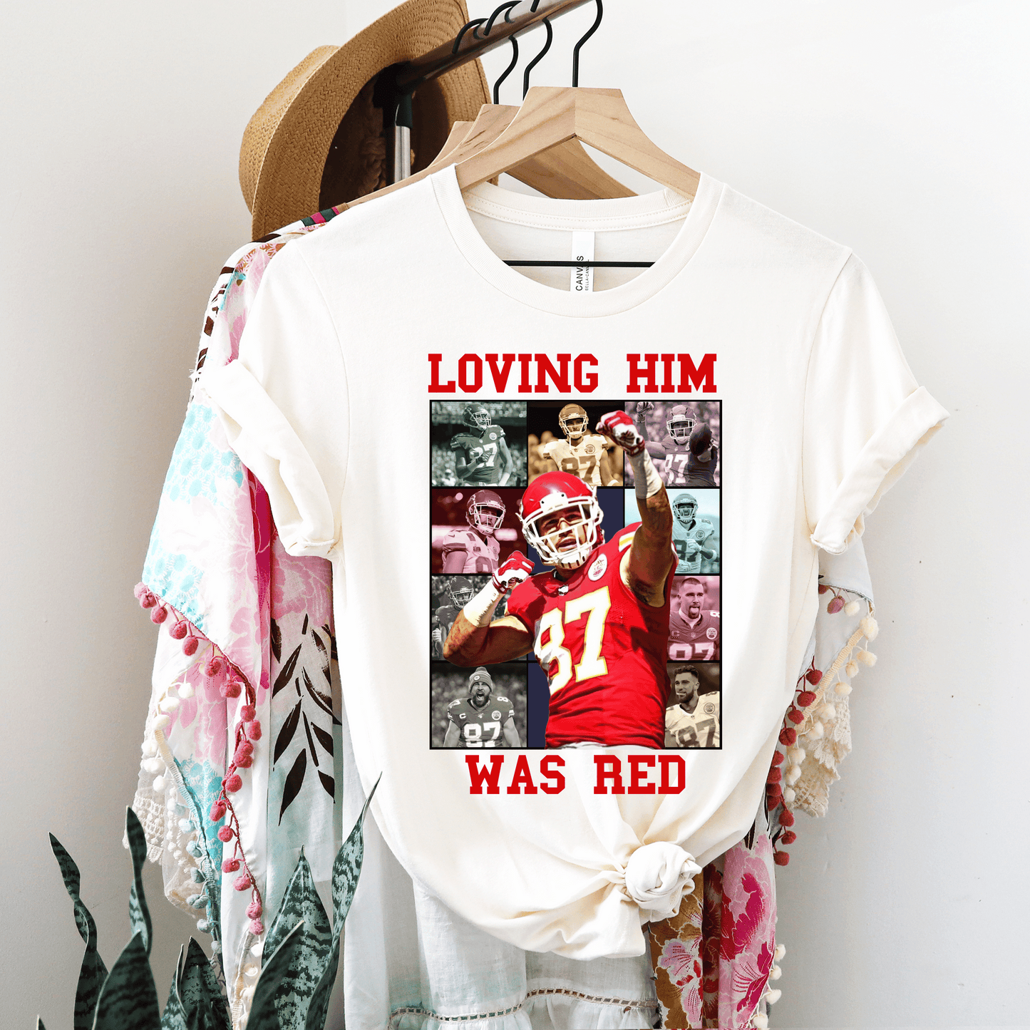 Travis Kelce Loving Him Shirt - Happy Place Studio