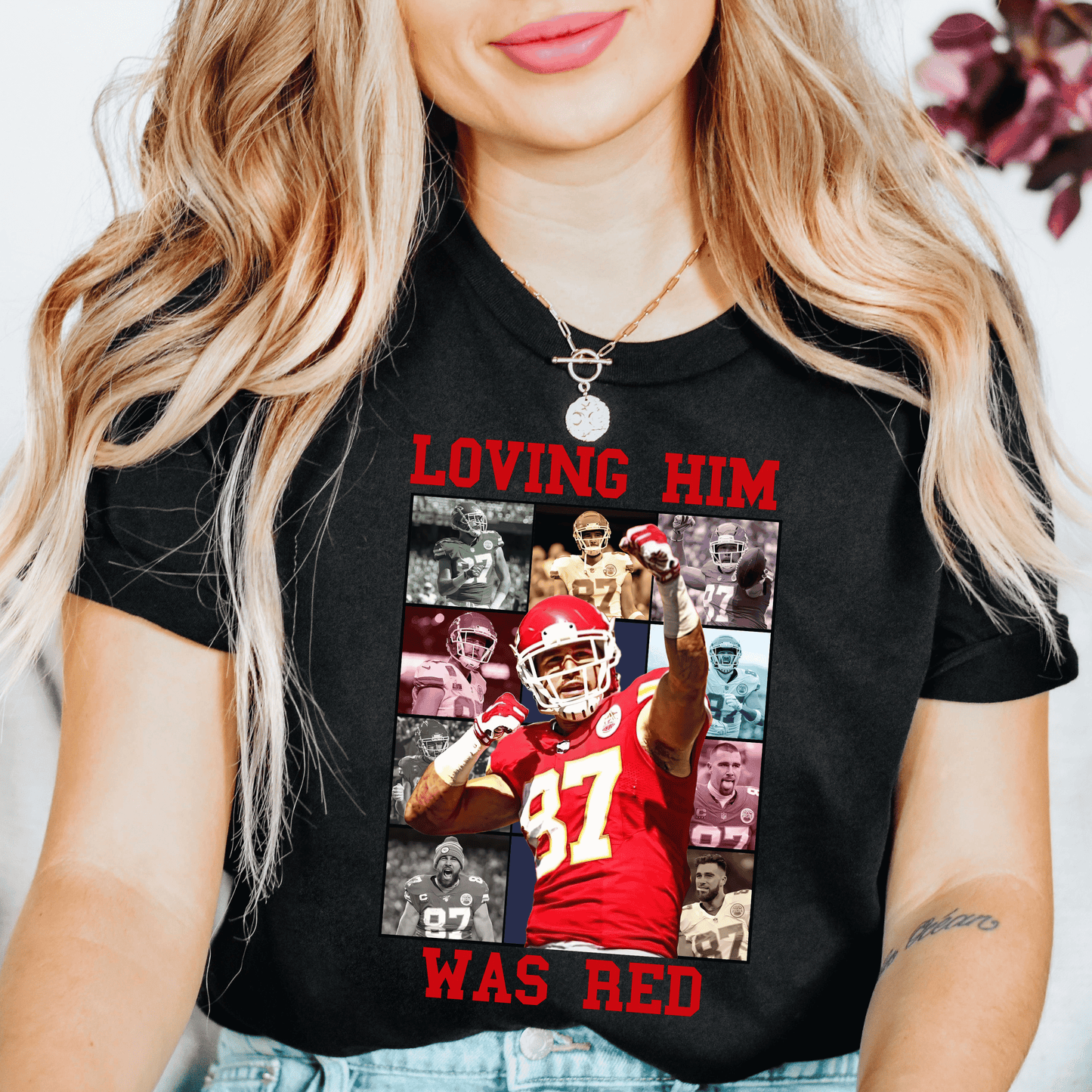 Travis Kelce Loving Him Shirt - Happy Place Studio