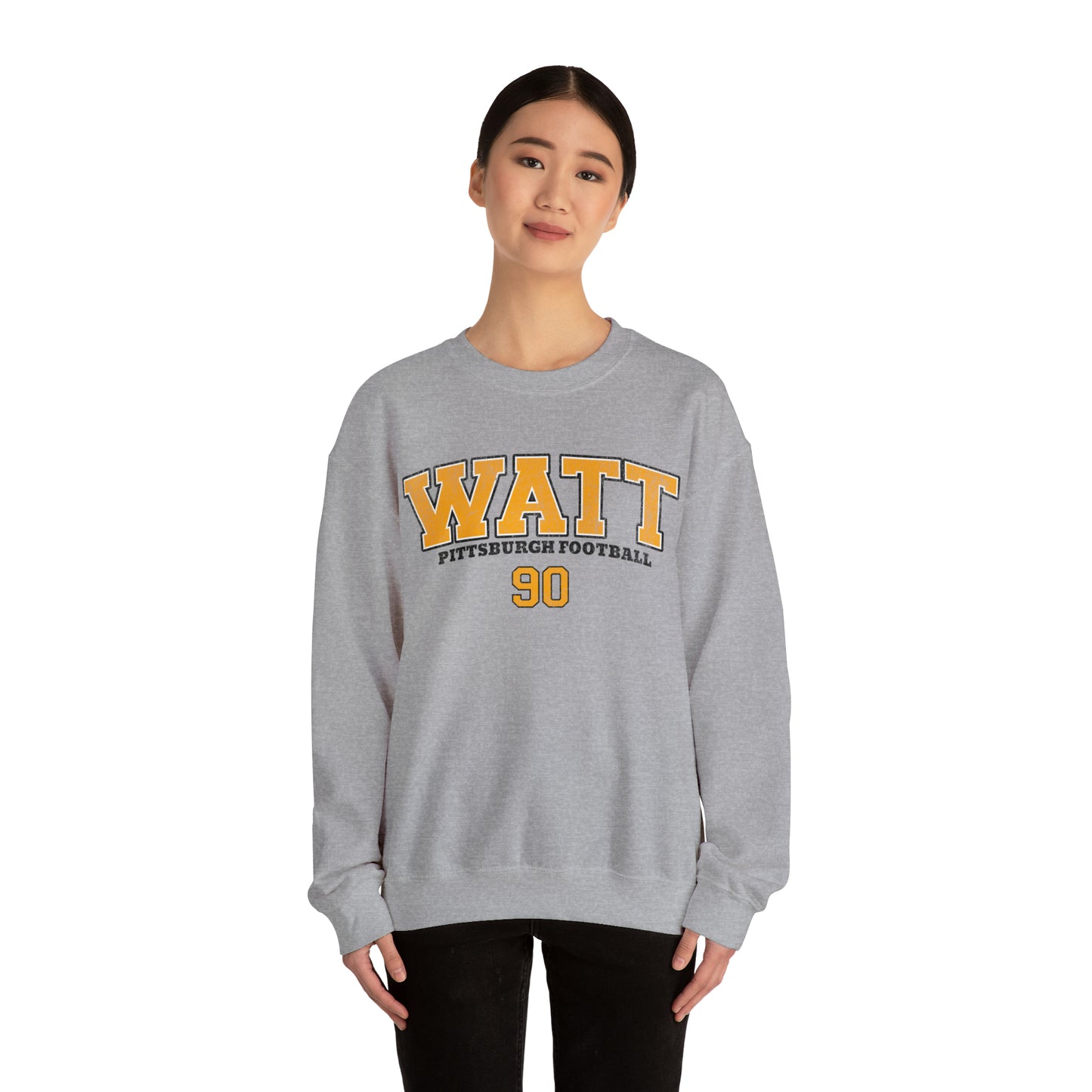 JJ Watt Pittsburgh Football Sweatshirt, JJ Watt Shirt, Pittsburgh Crewneck, Pittsburgh Sweatshirt, Pittsburgh Football Sweater - Happy Place Studio