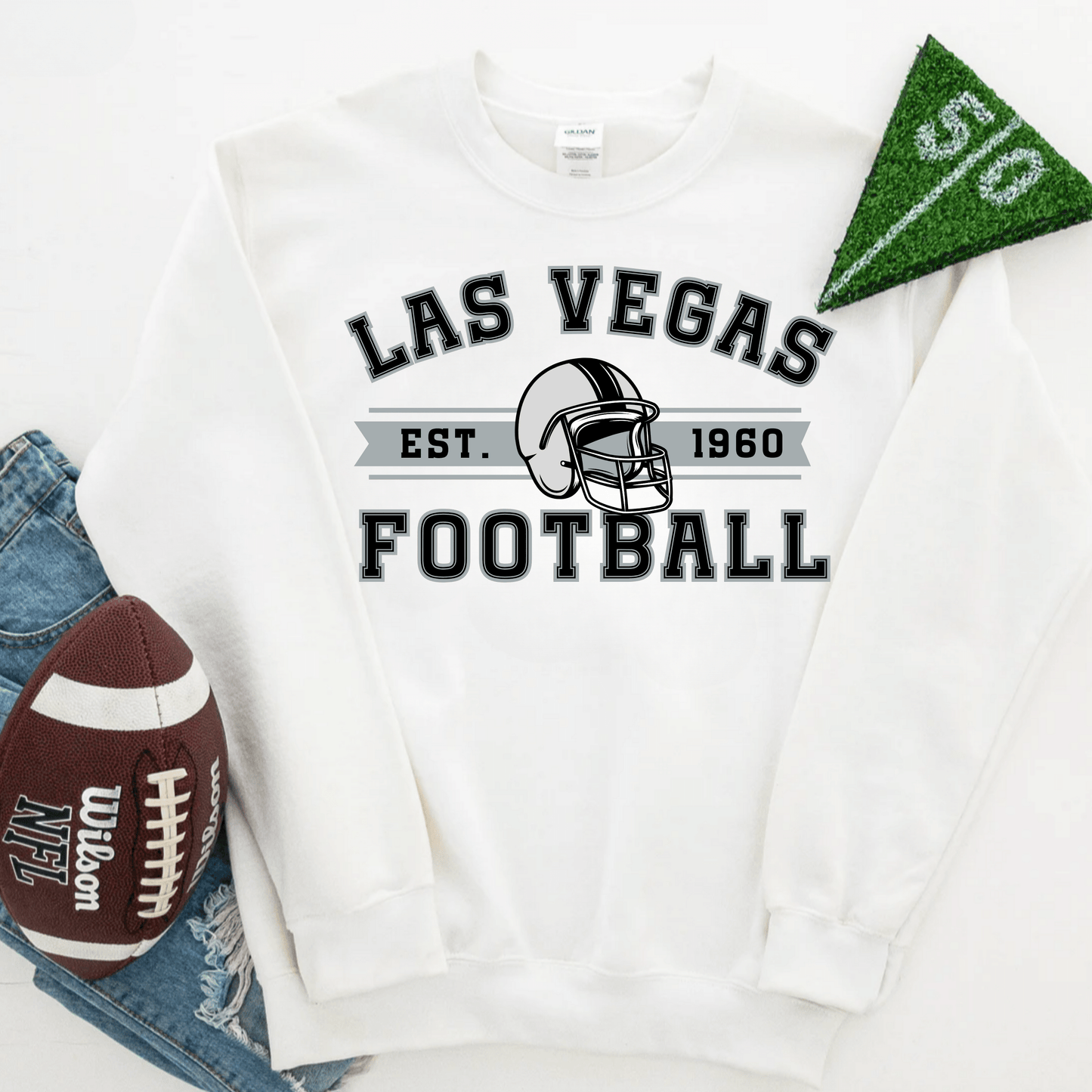 Las Vegas Football Sweatshirt - Happy Place Studio