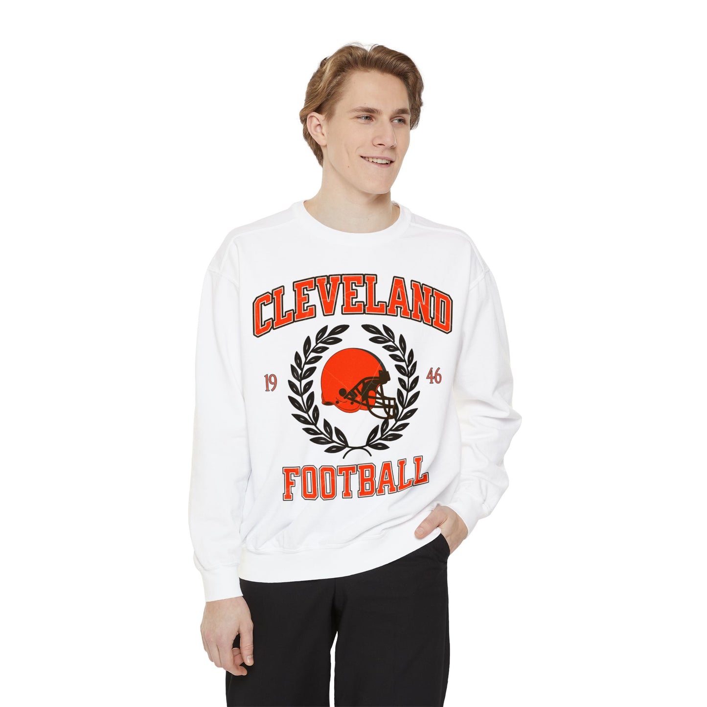 Comfort Colors Cleveland Football Sweatshirt