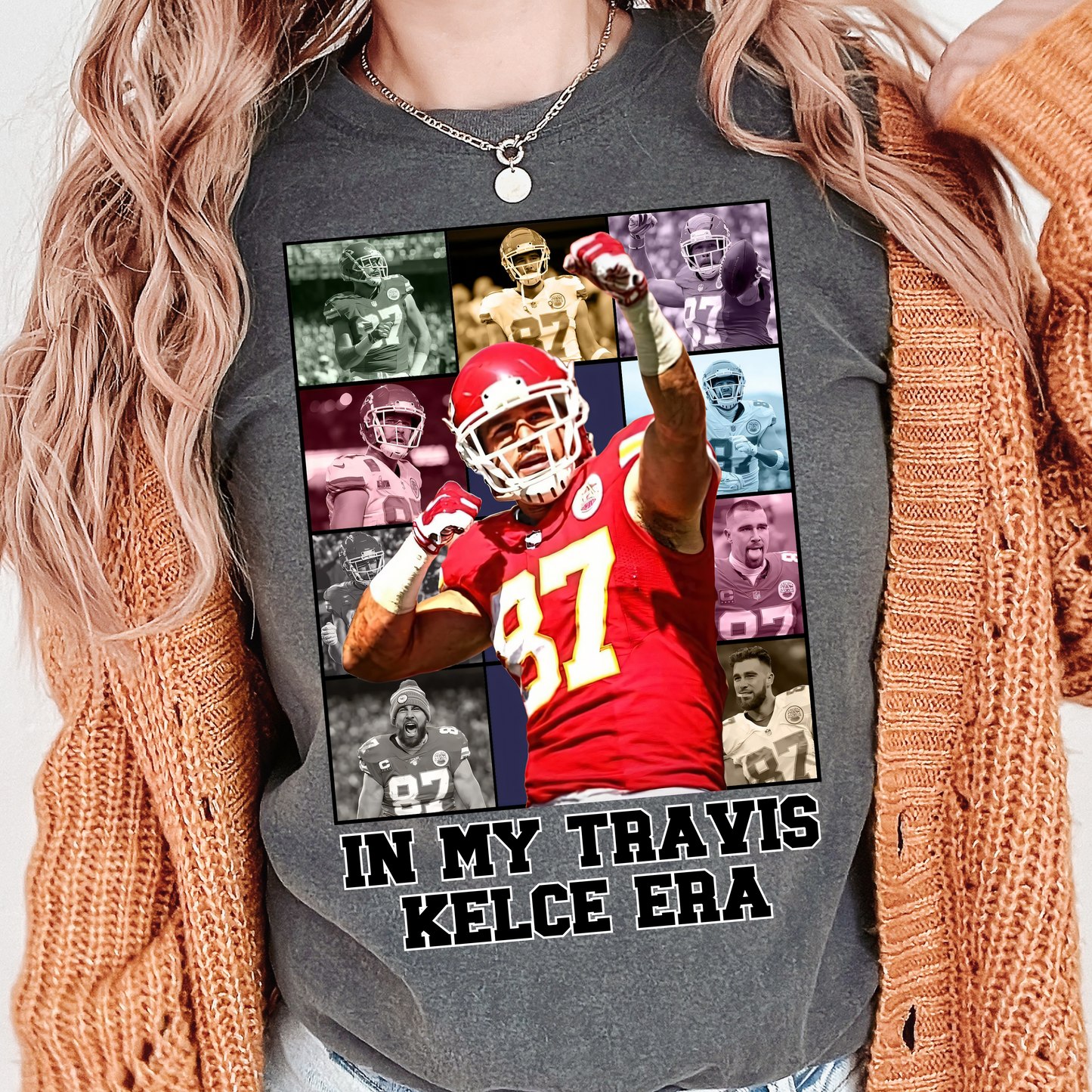 Comfort Colors Travis Kelce Era Collage Shirt - Happy Place Studio
