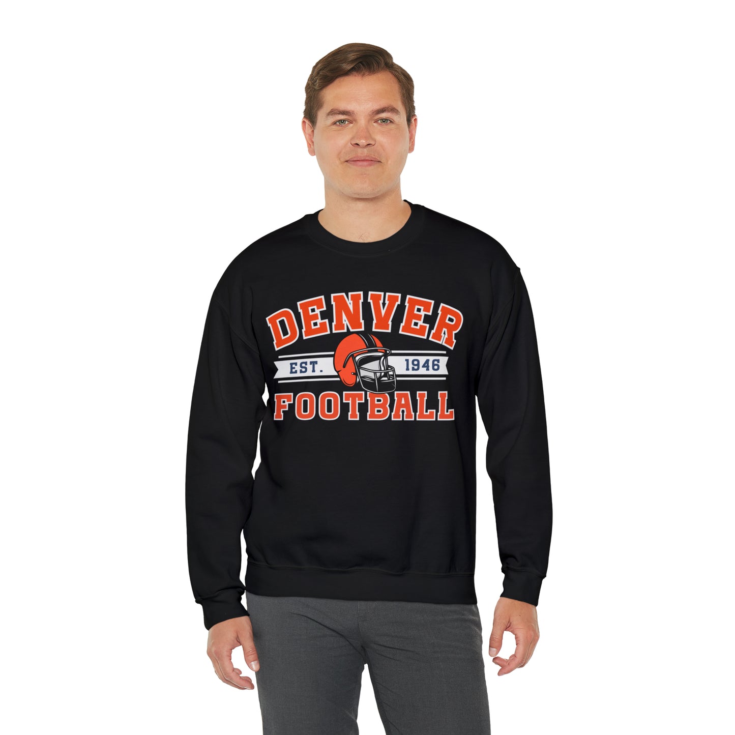 Vintage Denver Football Sweatshirt - Happy Place Studio