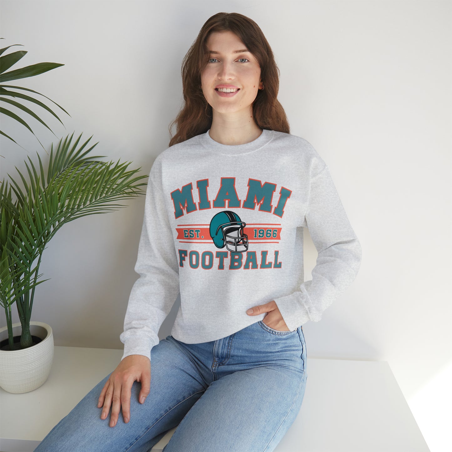 Miami Football Sweatshirt - Happy Place Studio