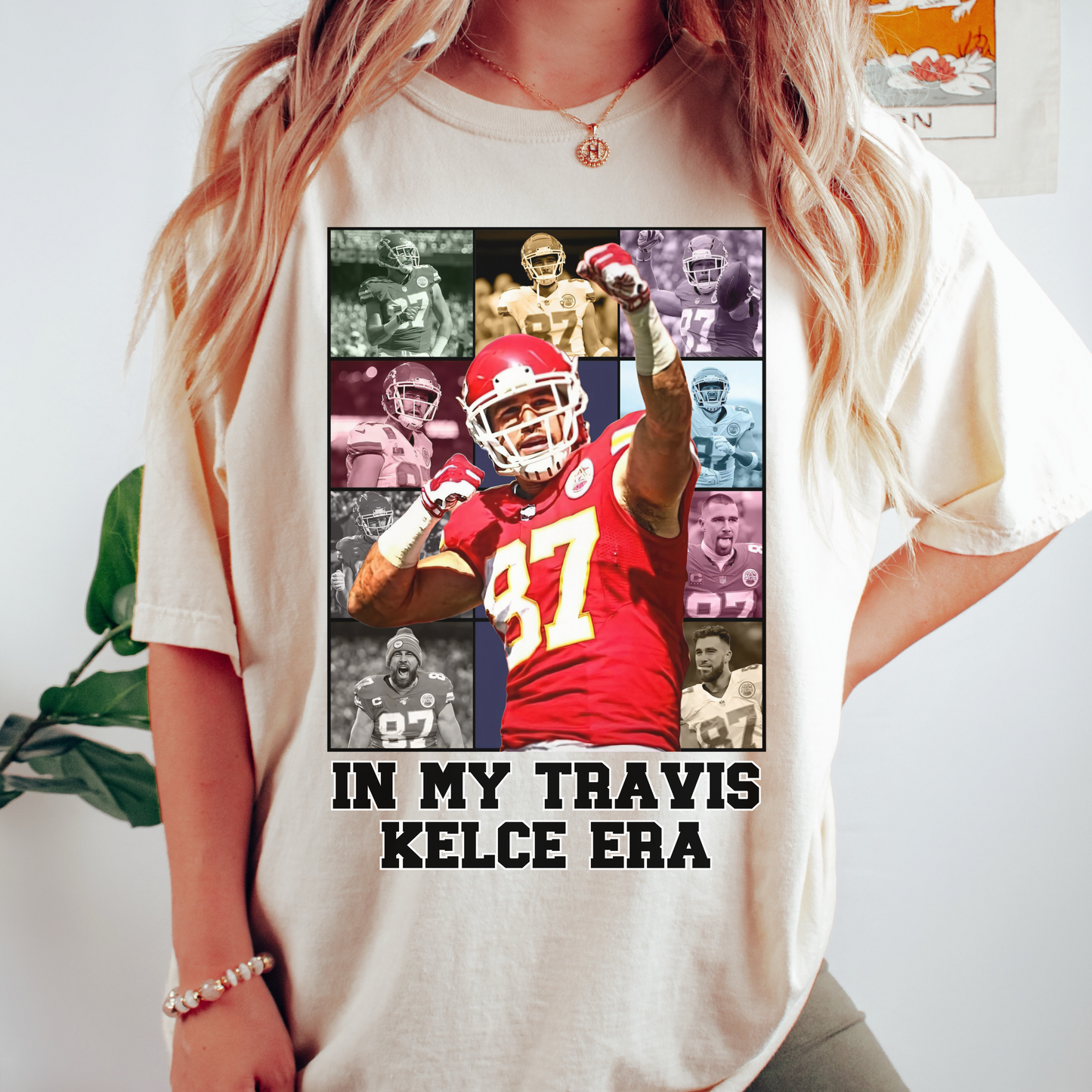 Comfort Colors Travis Kelce Era Collage Shirt - Happy Place Studio