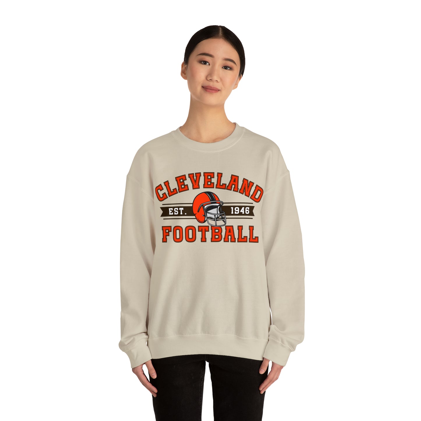 Cleveland Football Sweatshirt - Happy Place Studio