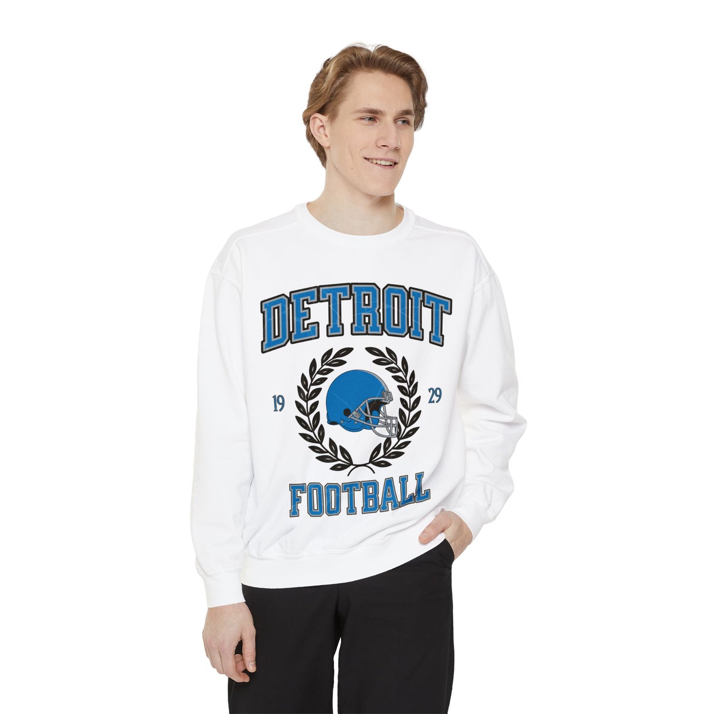 Comfort Colors Detroit Football Sweatshirt
