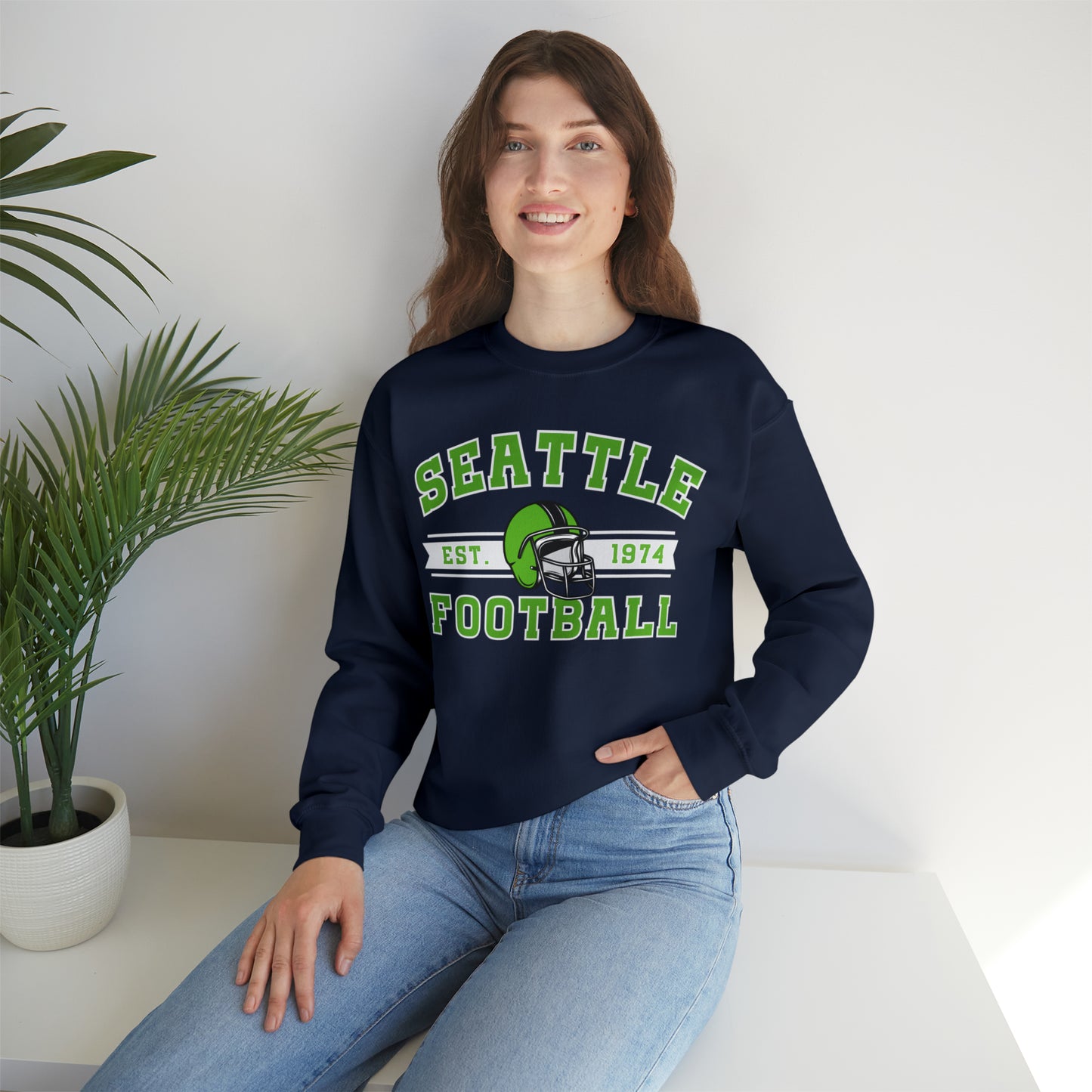 Seattle Football Crewneck - Happy Place Studio