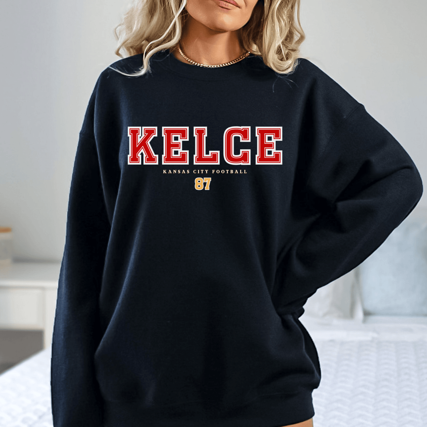 Travis Kelce 87 Sweatshirt - Happy Place Studio