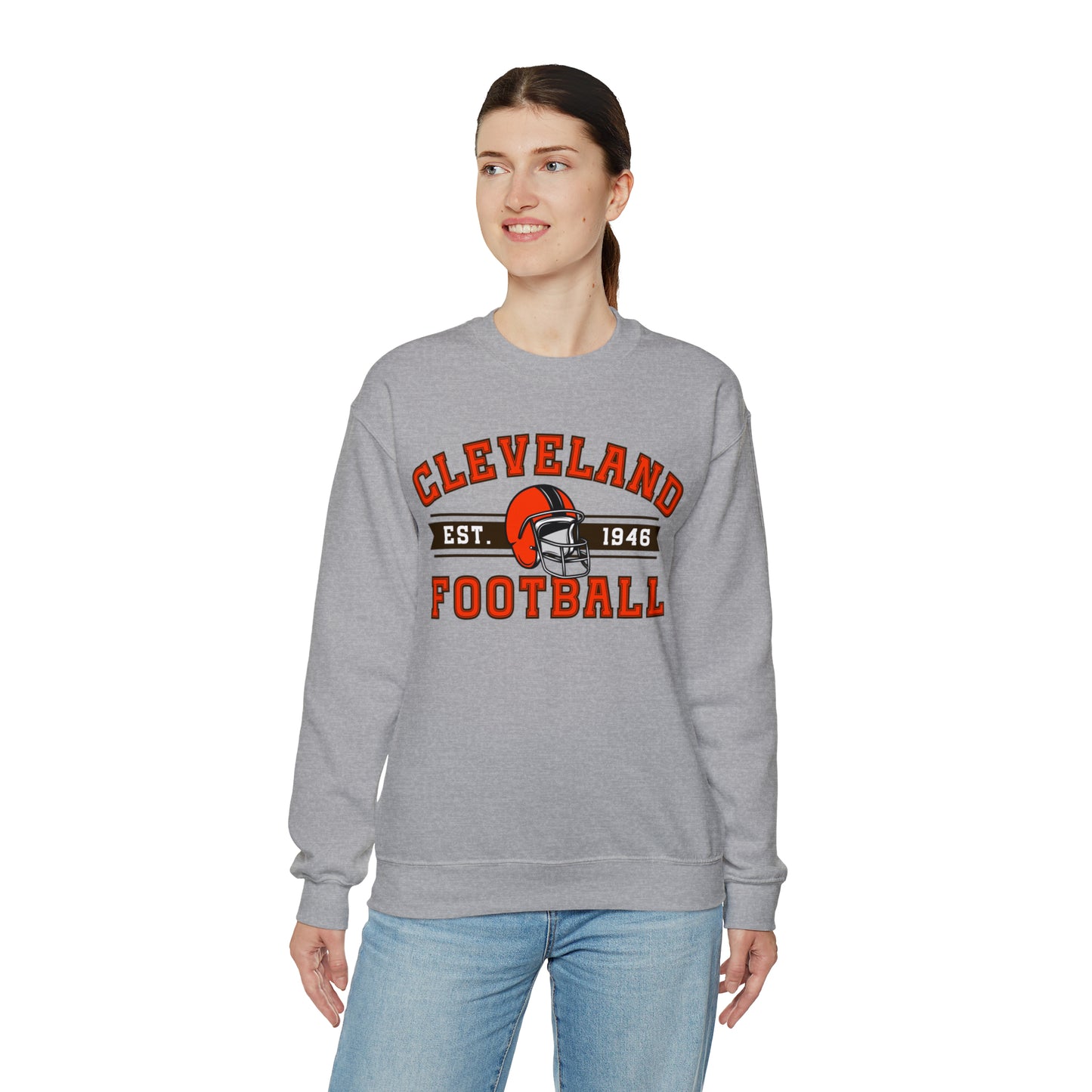 Cleveland Football Sweatshirt - Happy Place Studio