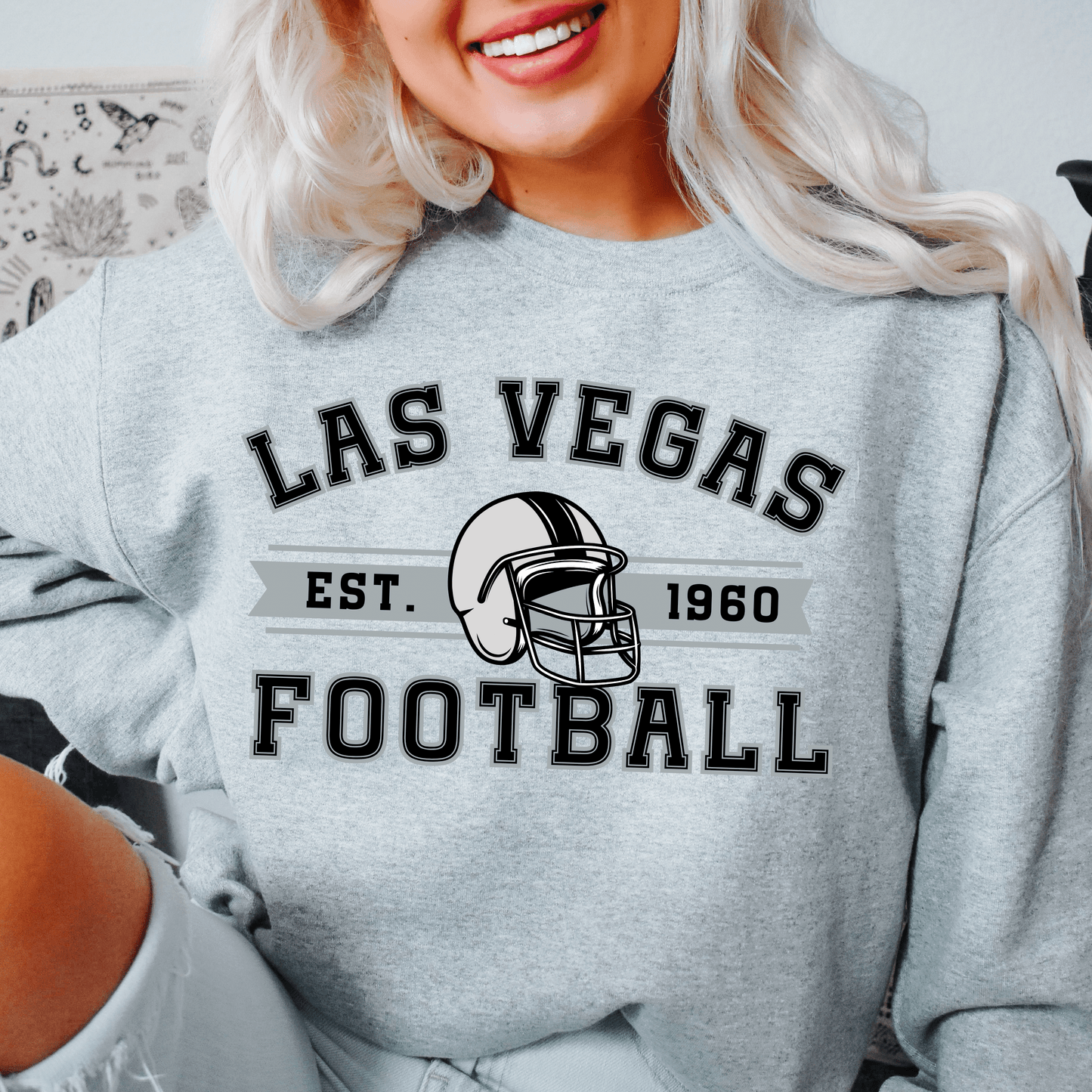 Las Vegas Football Sweatshirt - Happy Place Studio