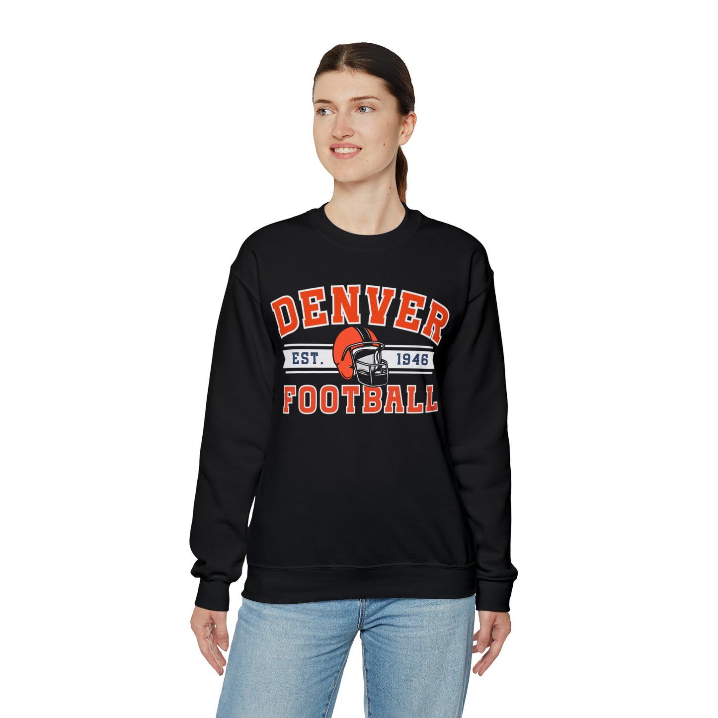 Vintage Denver Football Sweatshirt - Happy Place Studio