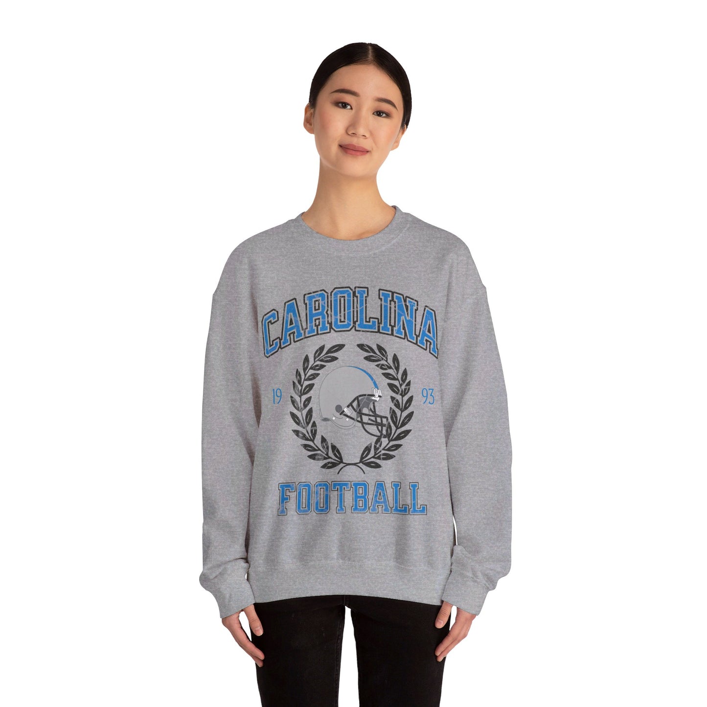 Carolina Football Sweatshirt, Vintage Panther Football Crewneck, Retro Carolina Football Shirt, Panther Football Gift, Carolina Sweatshirt
