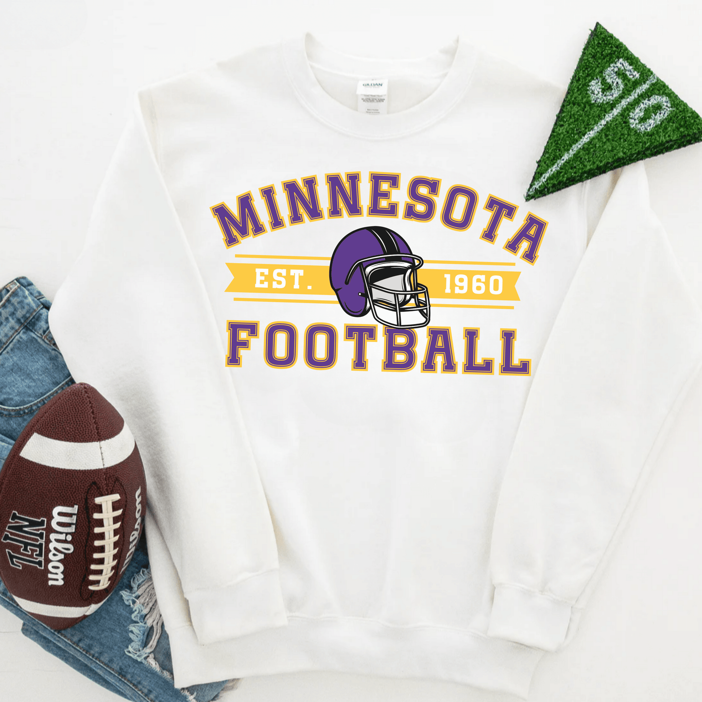 Minnesota Football Sweatshirt - Happy Place Studio