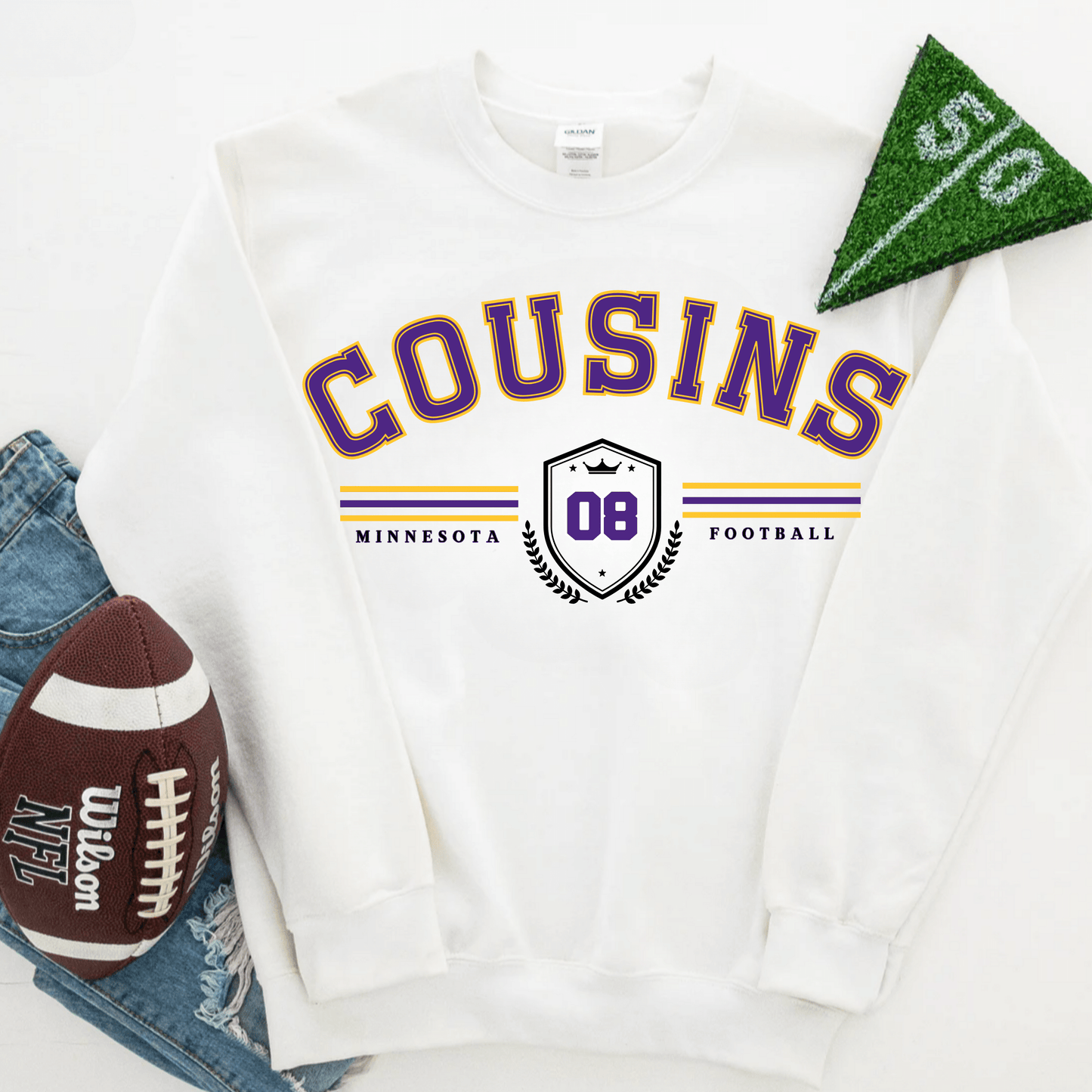 Kirk Cousins Sweatshirt - Happy Place Studio