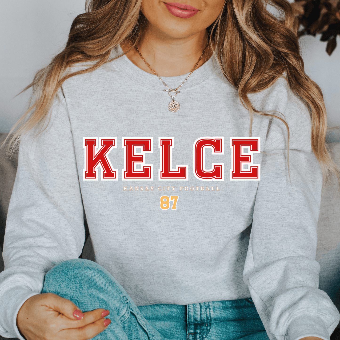 Travis Kelce 87 Sweatshirt - Happy Place Studio