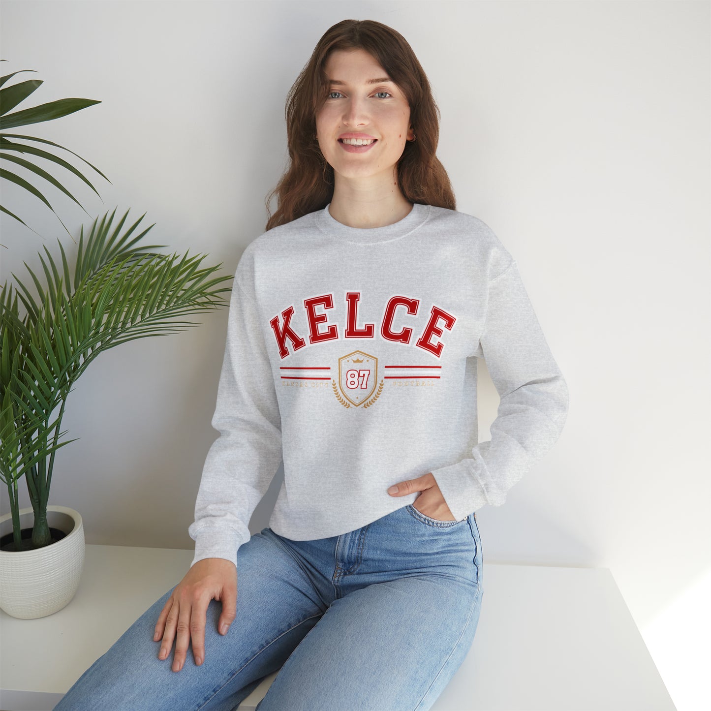 Travis Kelce Varsity Sweatshirt - Happy Place Studio