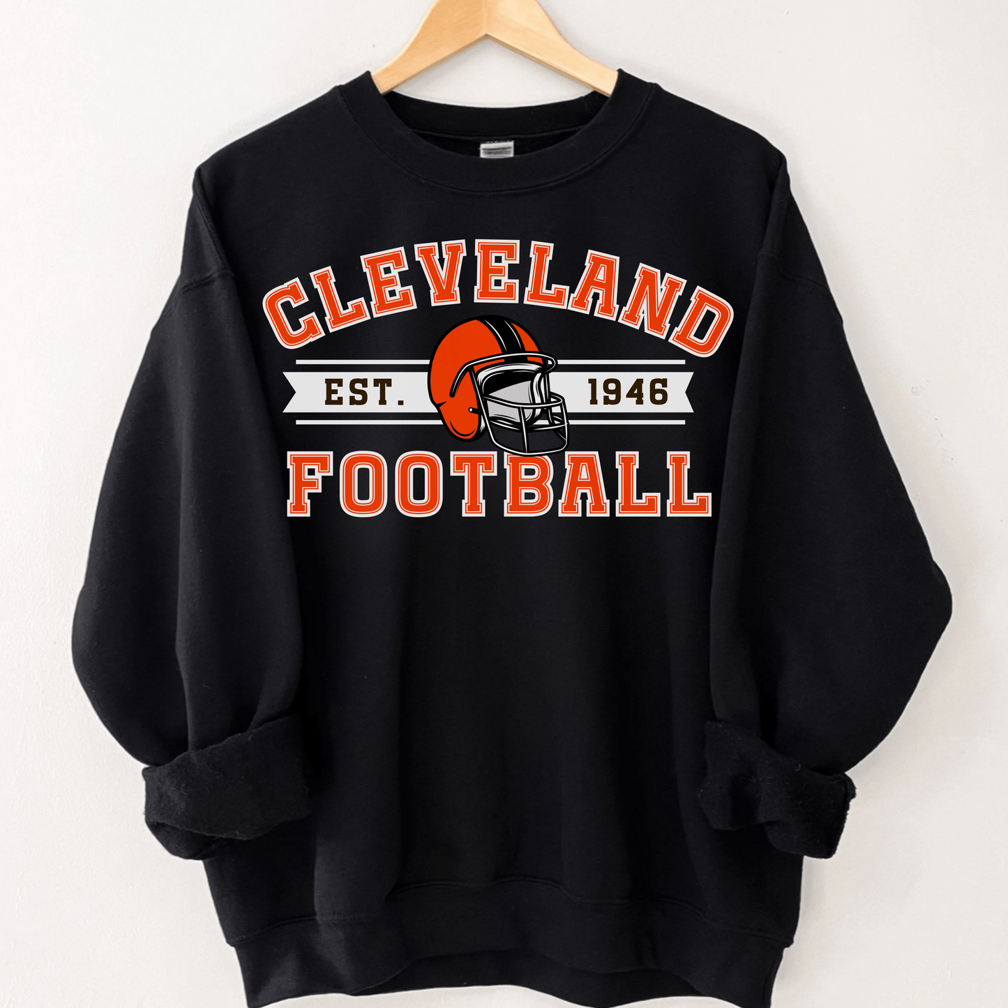 Cleveland Football Sweatshirt - Happy Place Studio