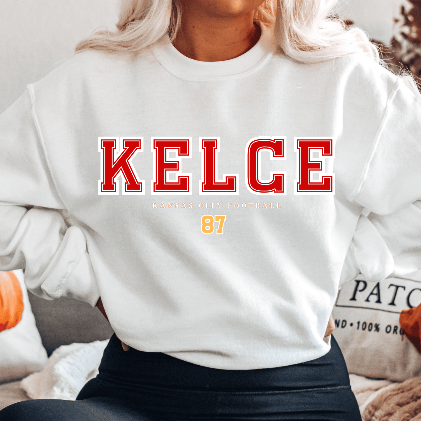 Travis Kelce 87 Sweatshirt - Happy Place Studio