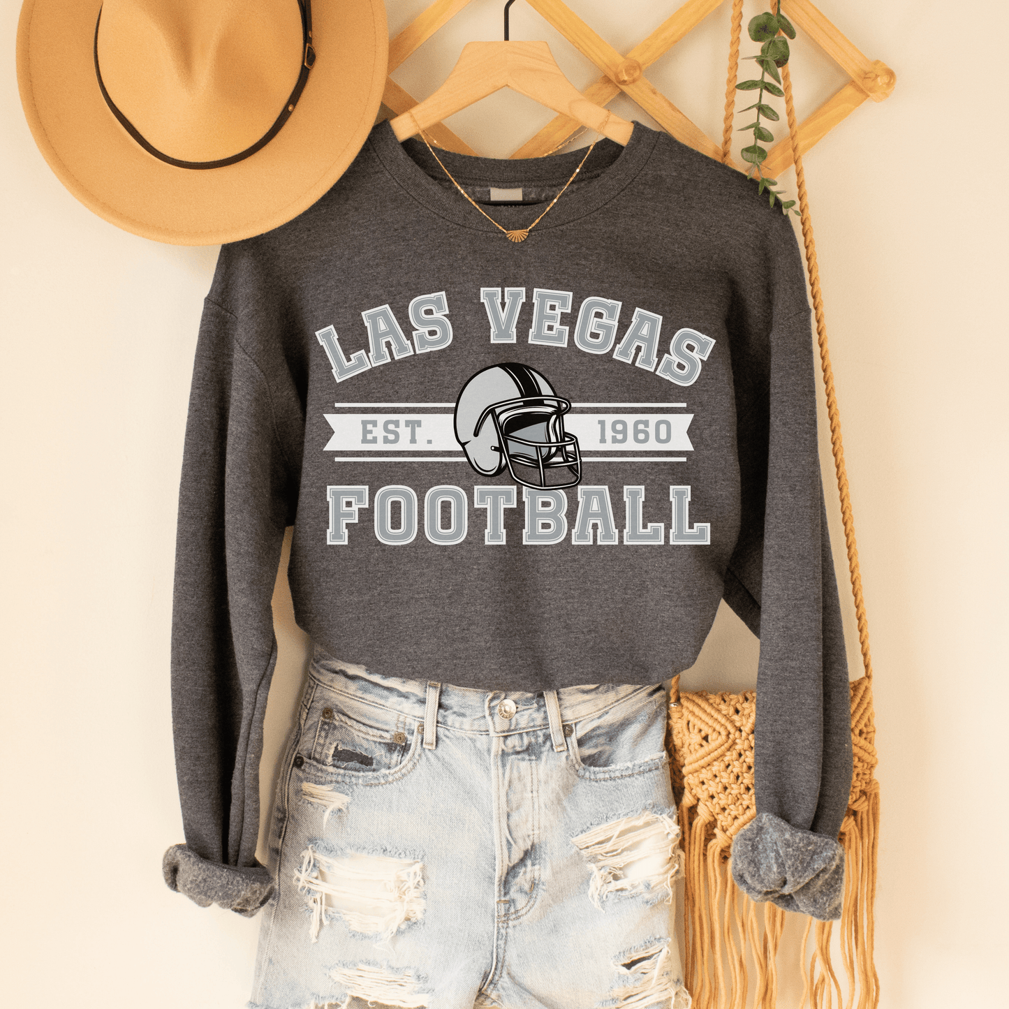Las Vegas Football Sweatshirt - Happy Place Studio