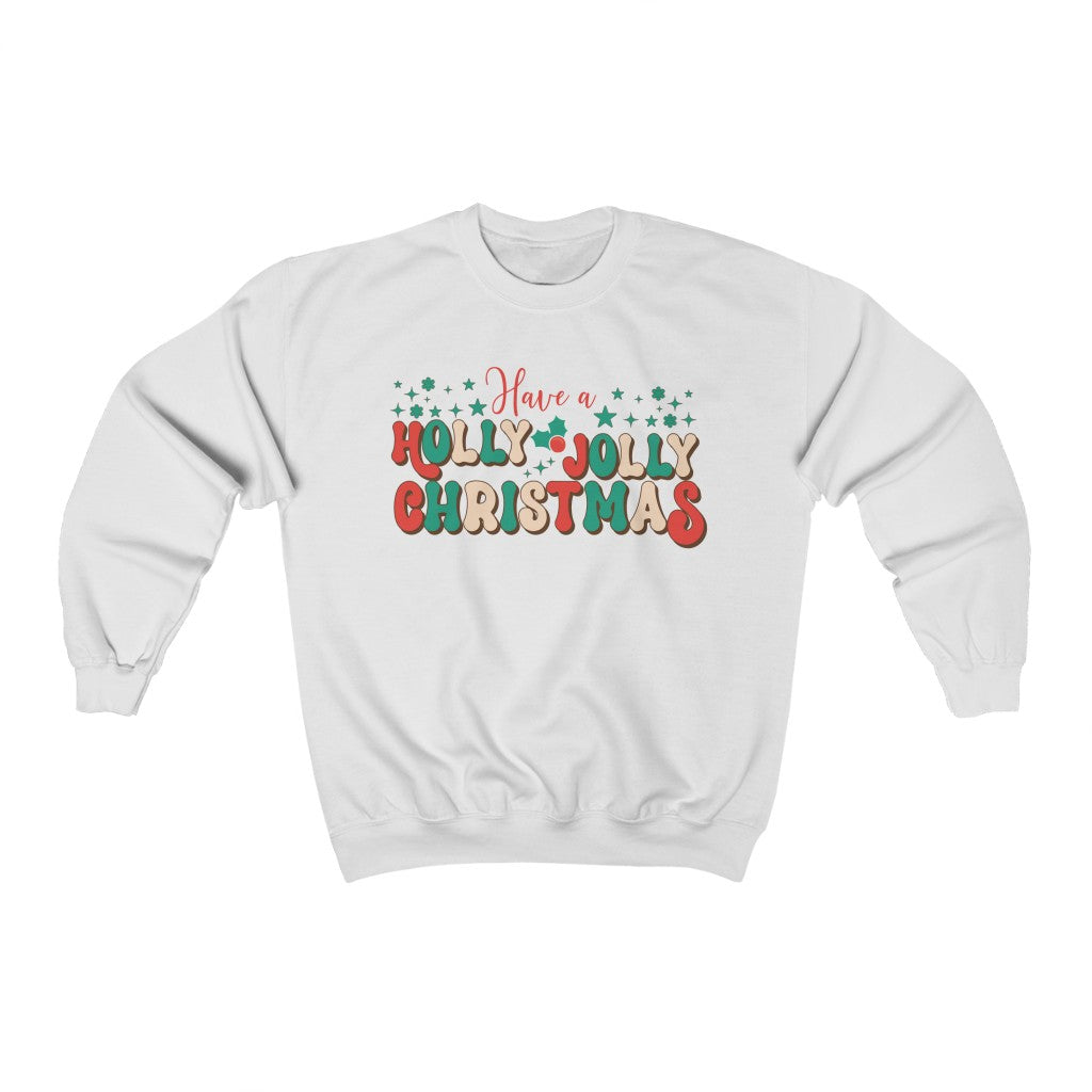 Holly Jolly Christmas Sweatshirt - Happy Place Studio