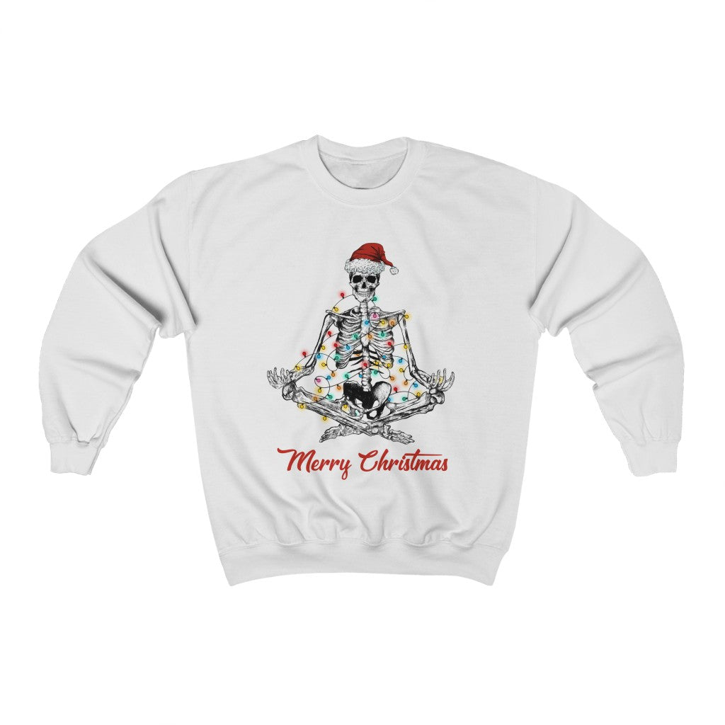 Yoga Christmas Sweatshirt - Happy Place Studio