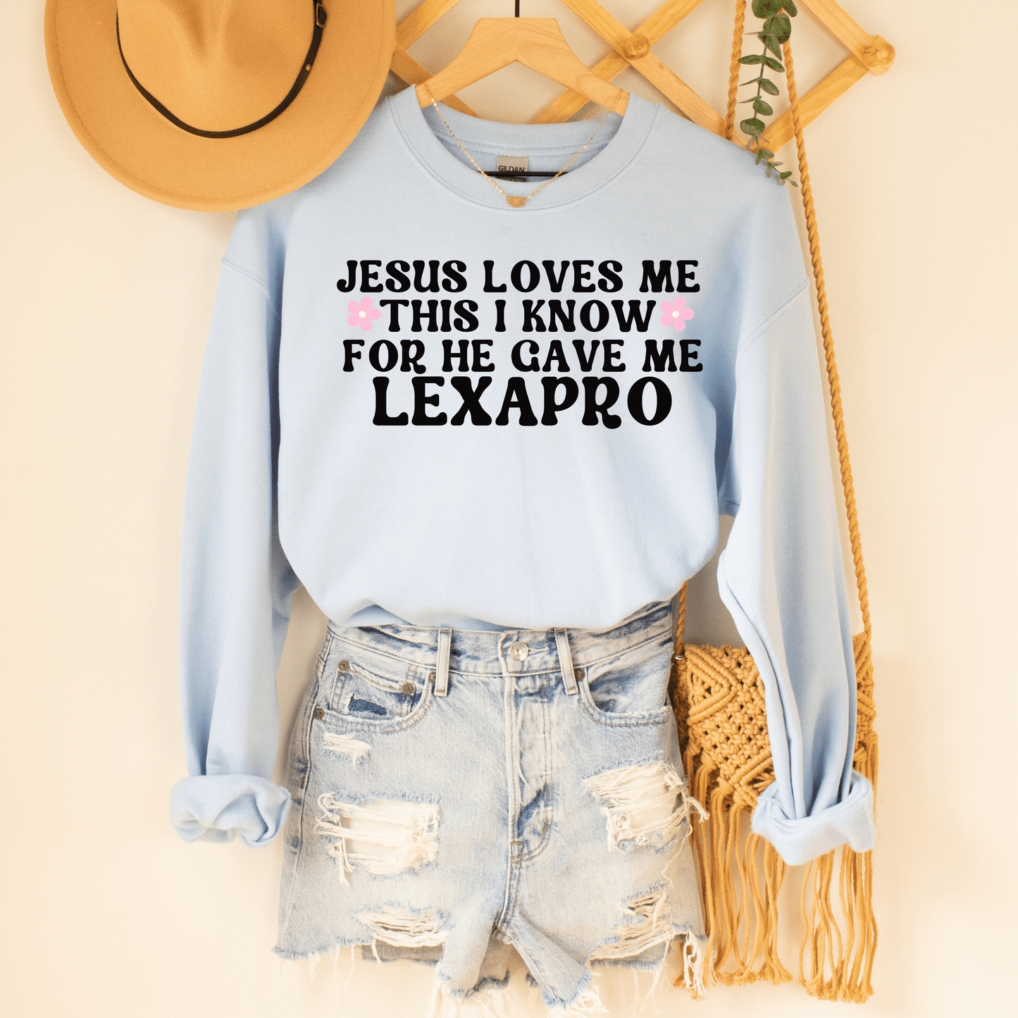 Jesus Loves Me Crewneck - Happy Place Studio