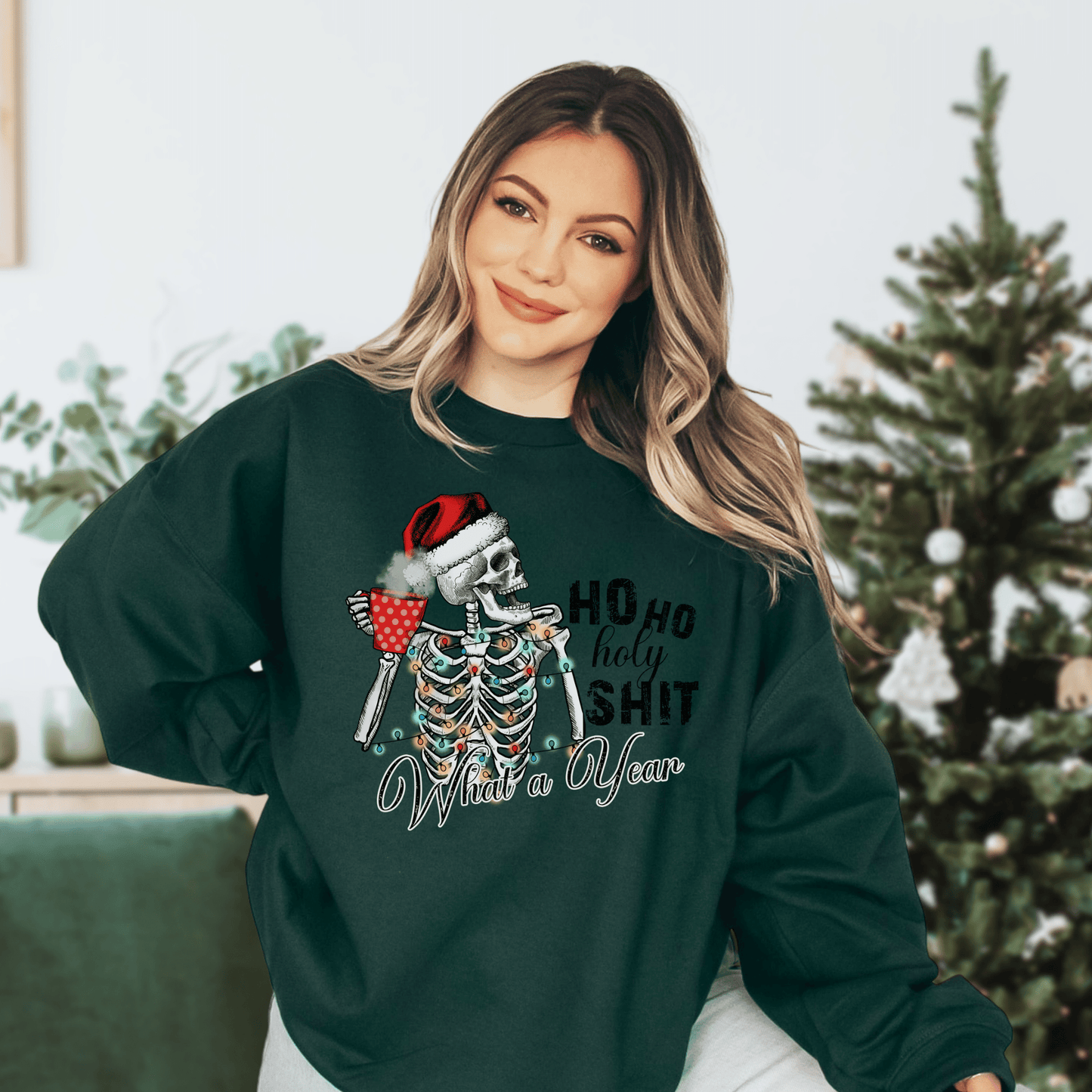 What A Year Christmas Sweatshirt - Happy Place Studio