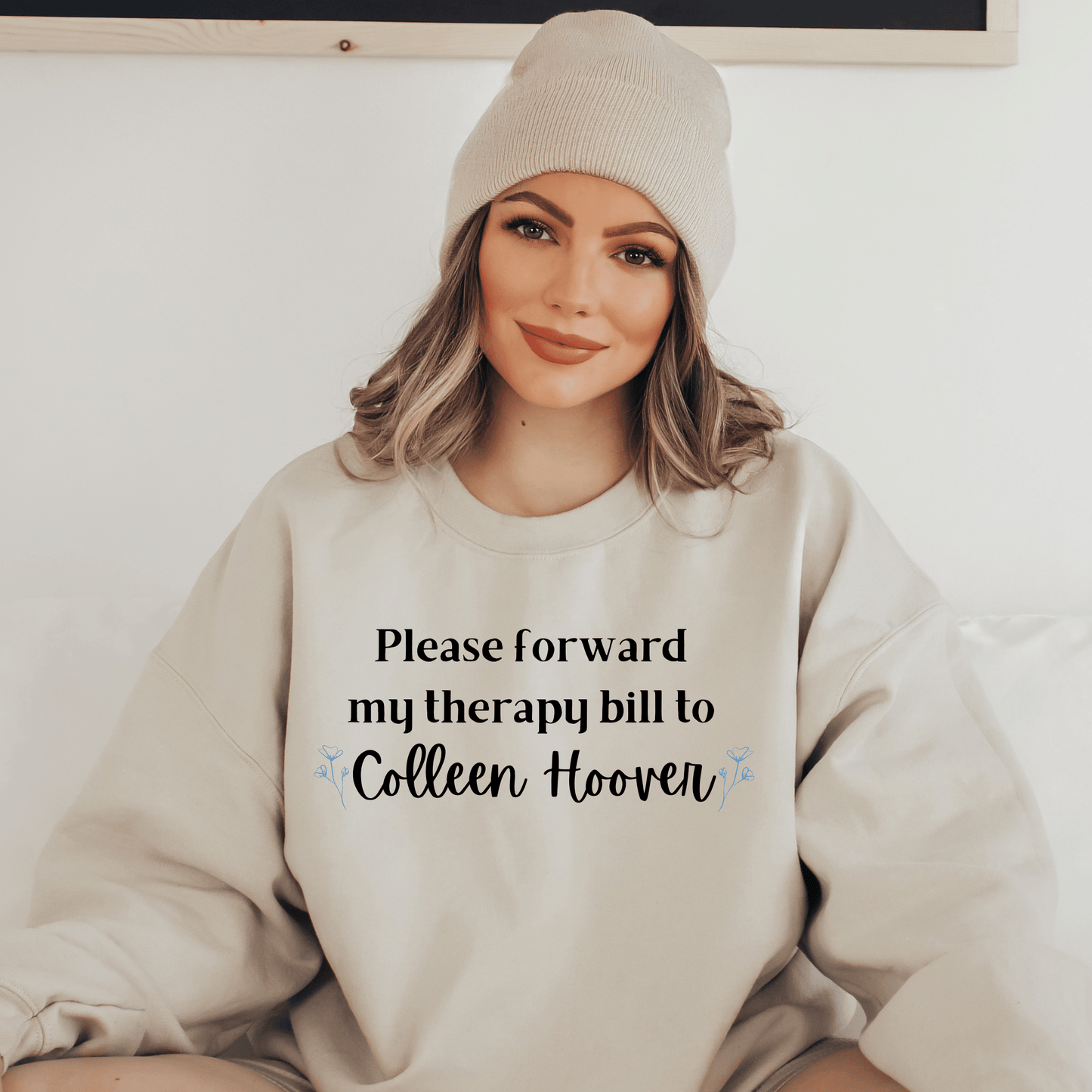 Please Forward Therapy Bill to CH Crewneck Sweatshirt - They Said It Studio