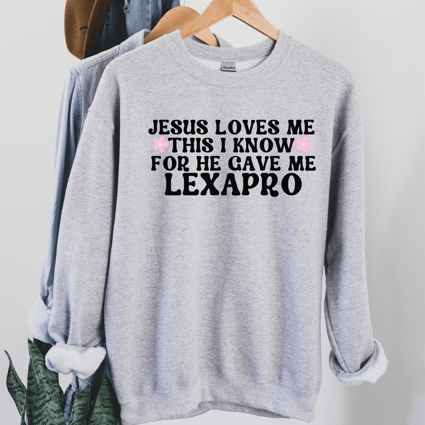Jesus Loves Me Crewneck - Happy Place Studio