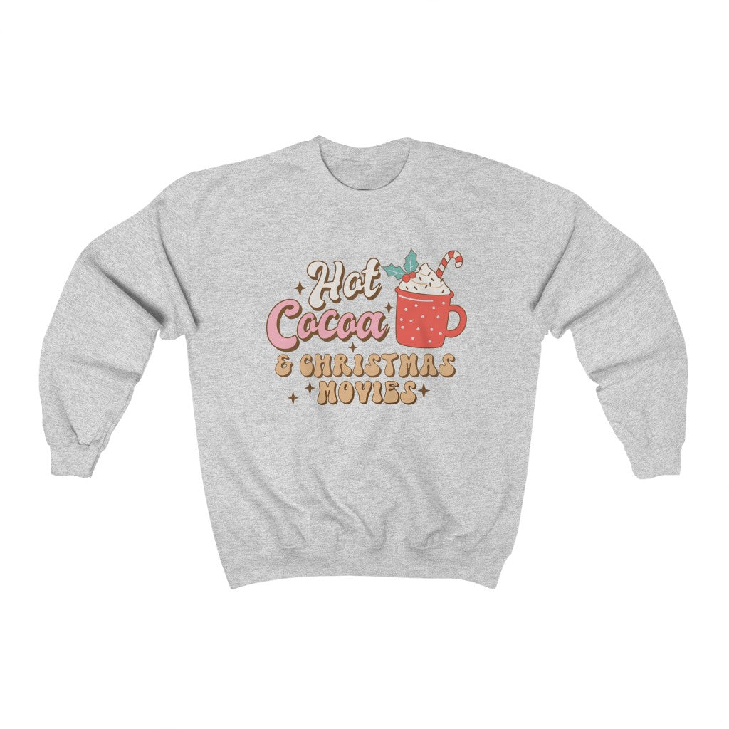 Hot Cocoa and Christmas Vibes Sweatshirt - Happy Place Studio