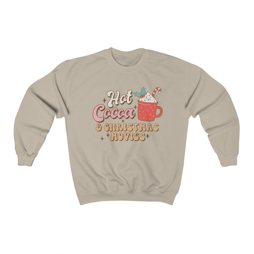 Hot Cocoa and Christmas Vibes Sweatshirt - Happy Place Studio