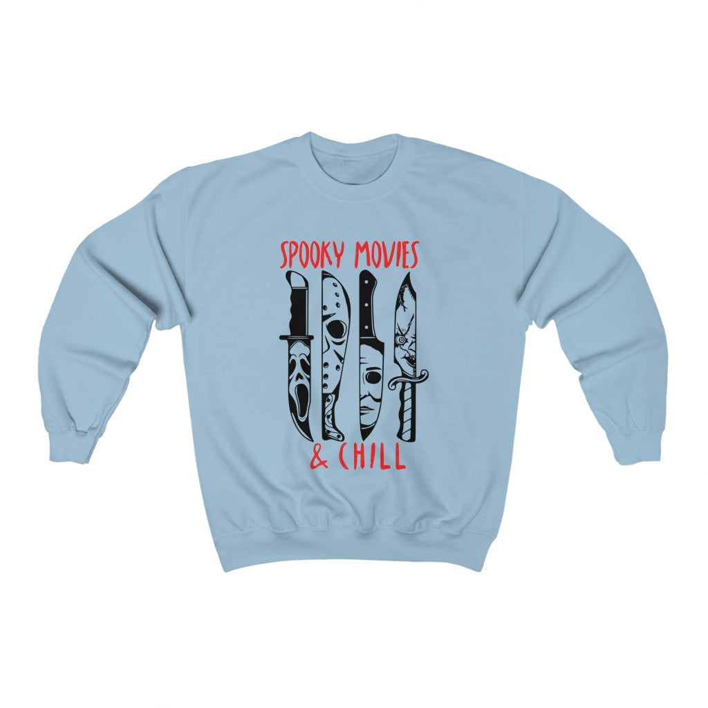 Spooky Movies & Chill Halloween Crewneck - Happy Place Studio